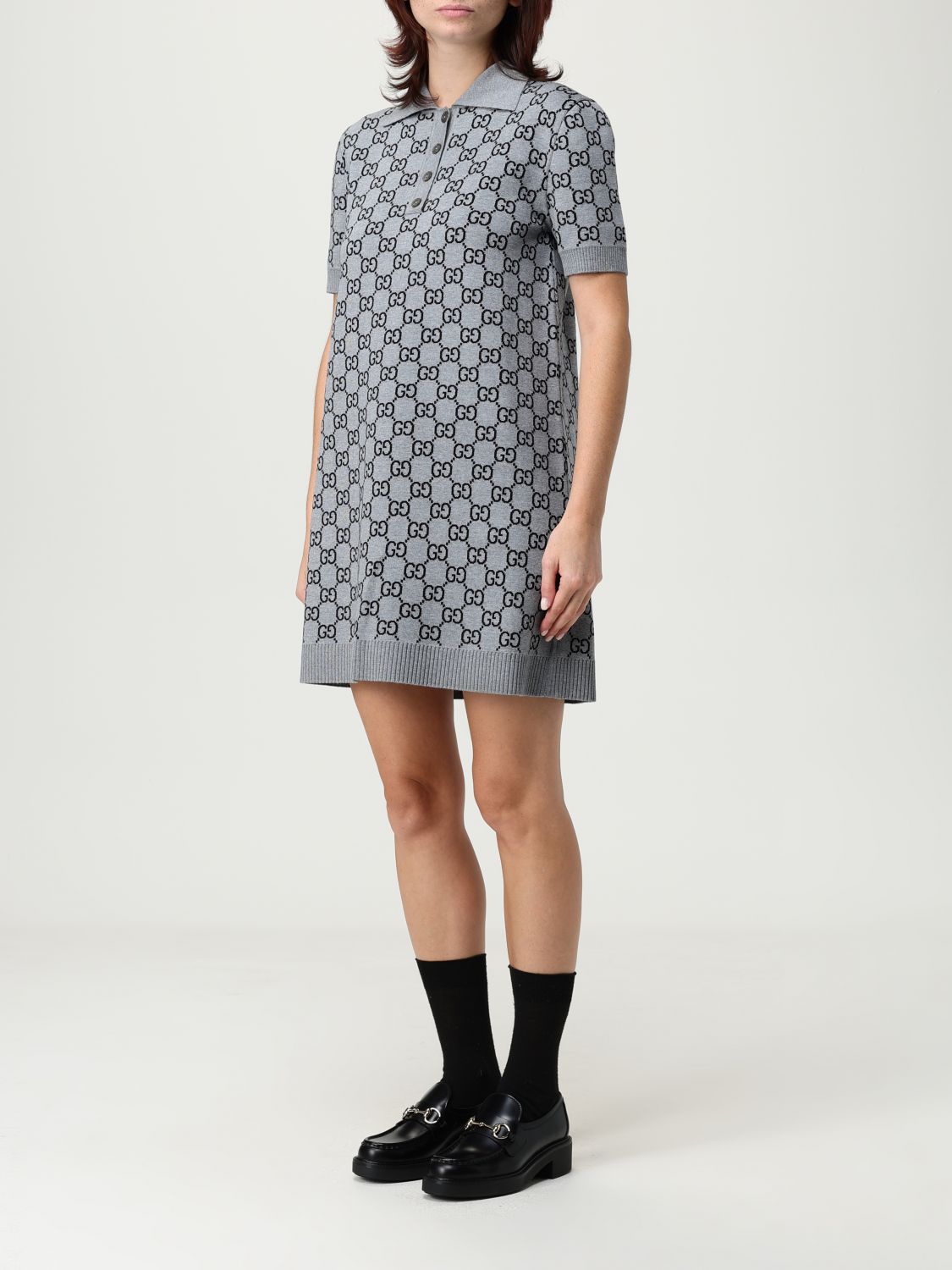 Gucci Dress Woman Grey