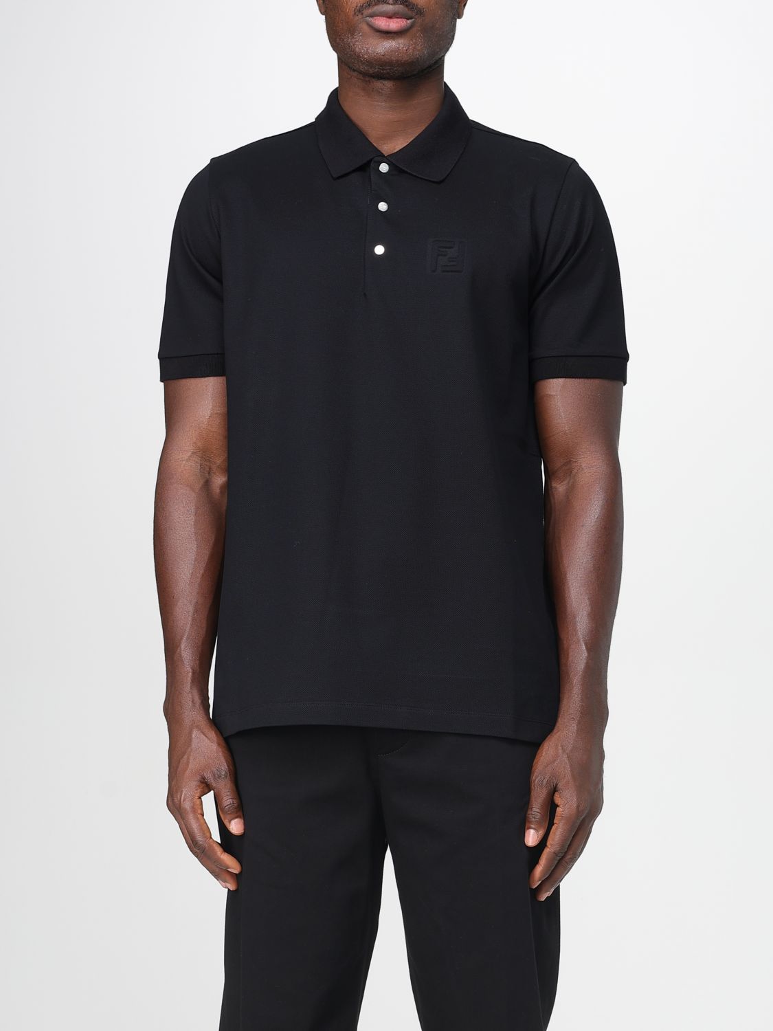 Fendi Polo Shirt Men Black