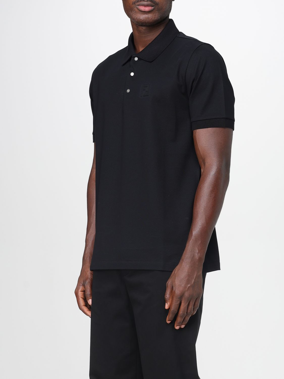 Fendi Polo Shirt Men Black
