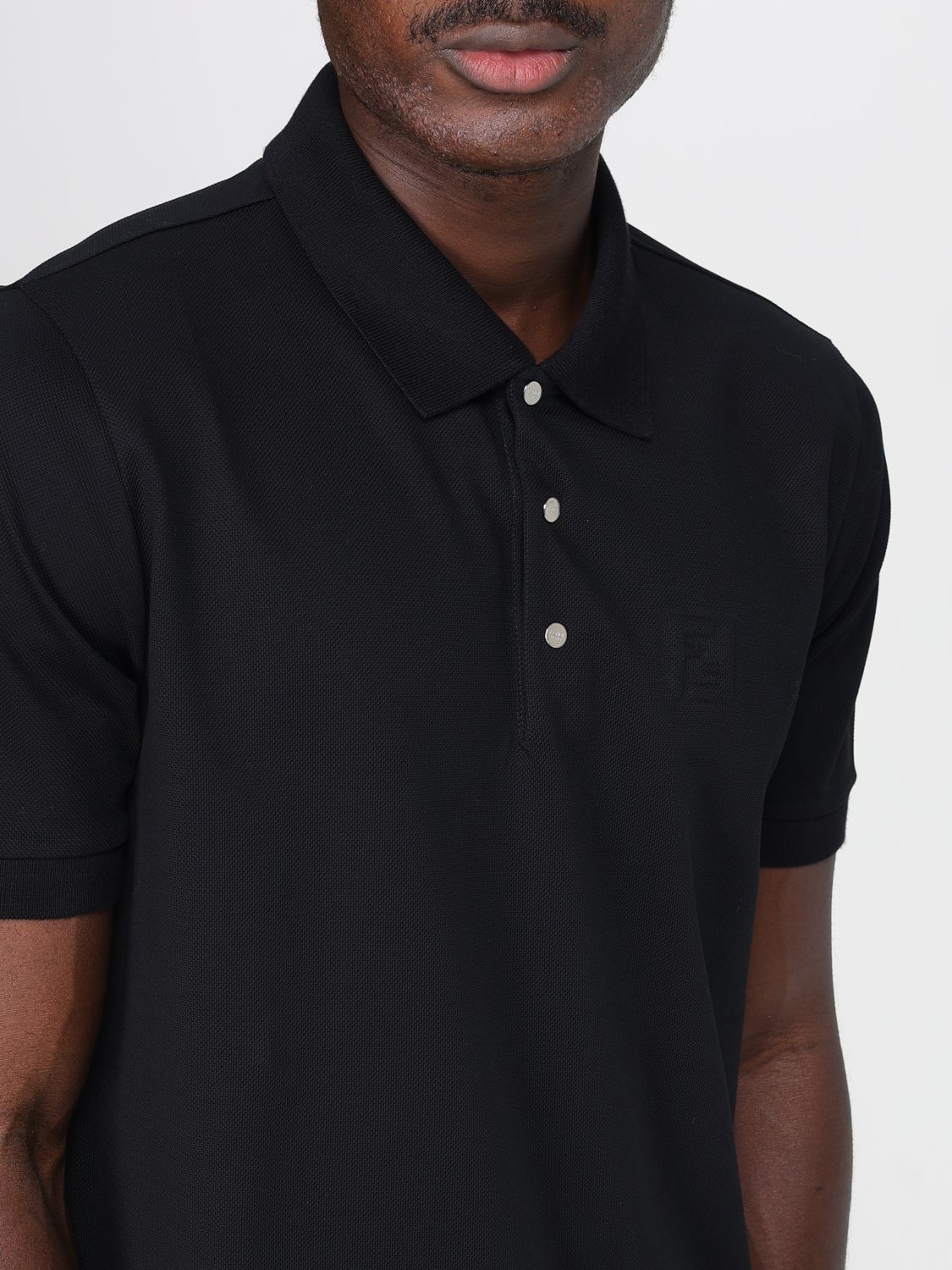 Fendi Polo Shirt Men Black