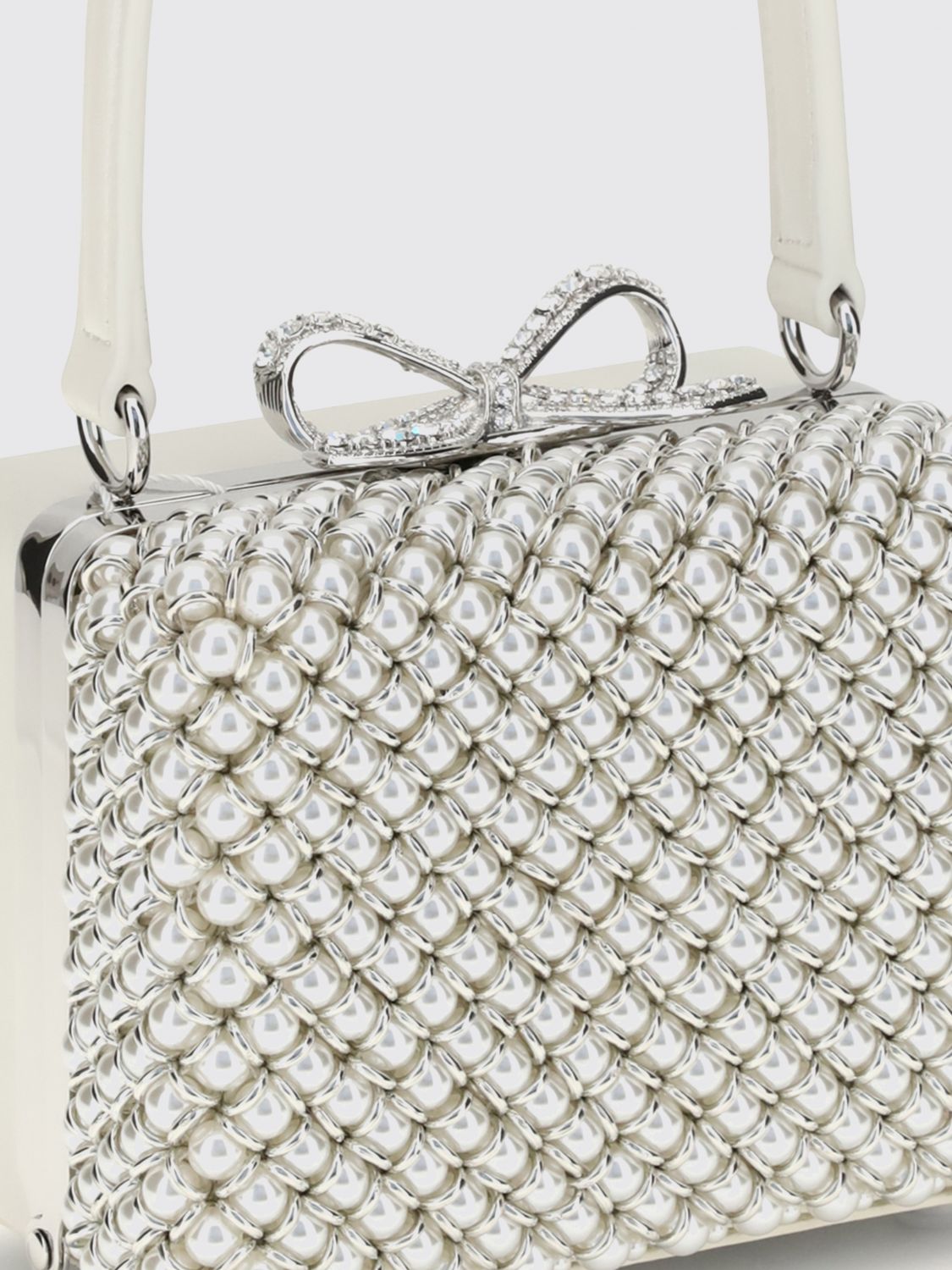 Self Portrait Shoulder Bag Woman Yellow Cream