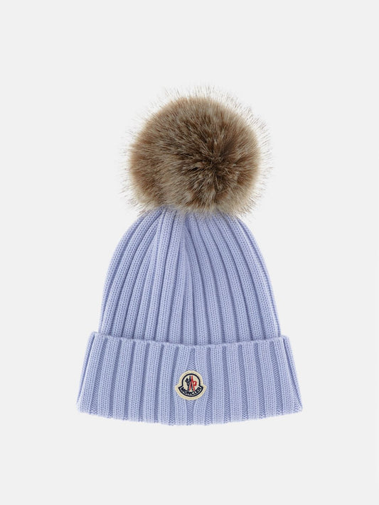 Moncler Hat Woman Gnawed Blue