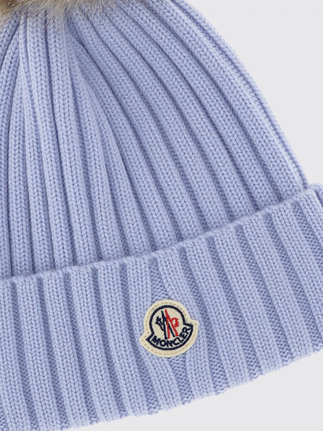 Moncler Hat Woman Gnawed Blue