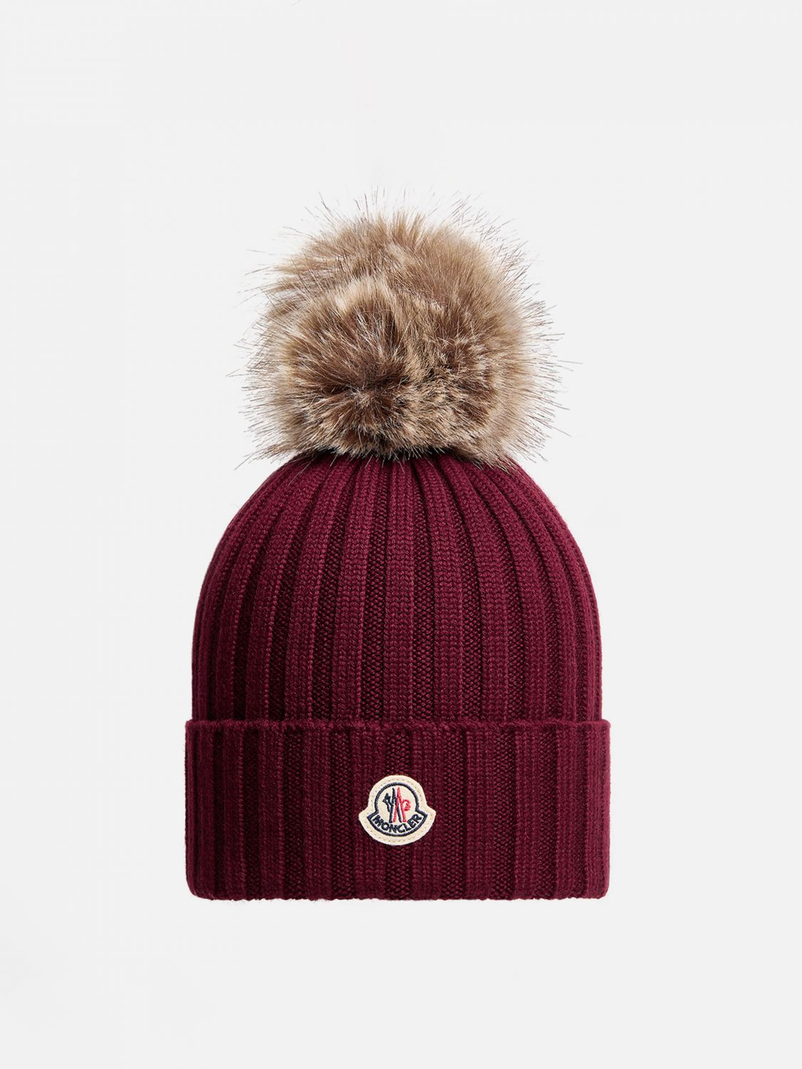 Moncler Hat Woman Burgundy