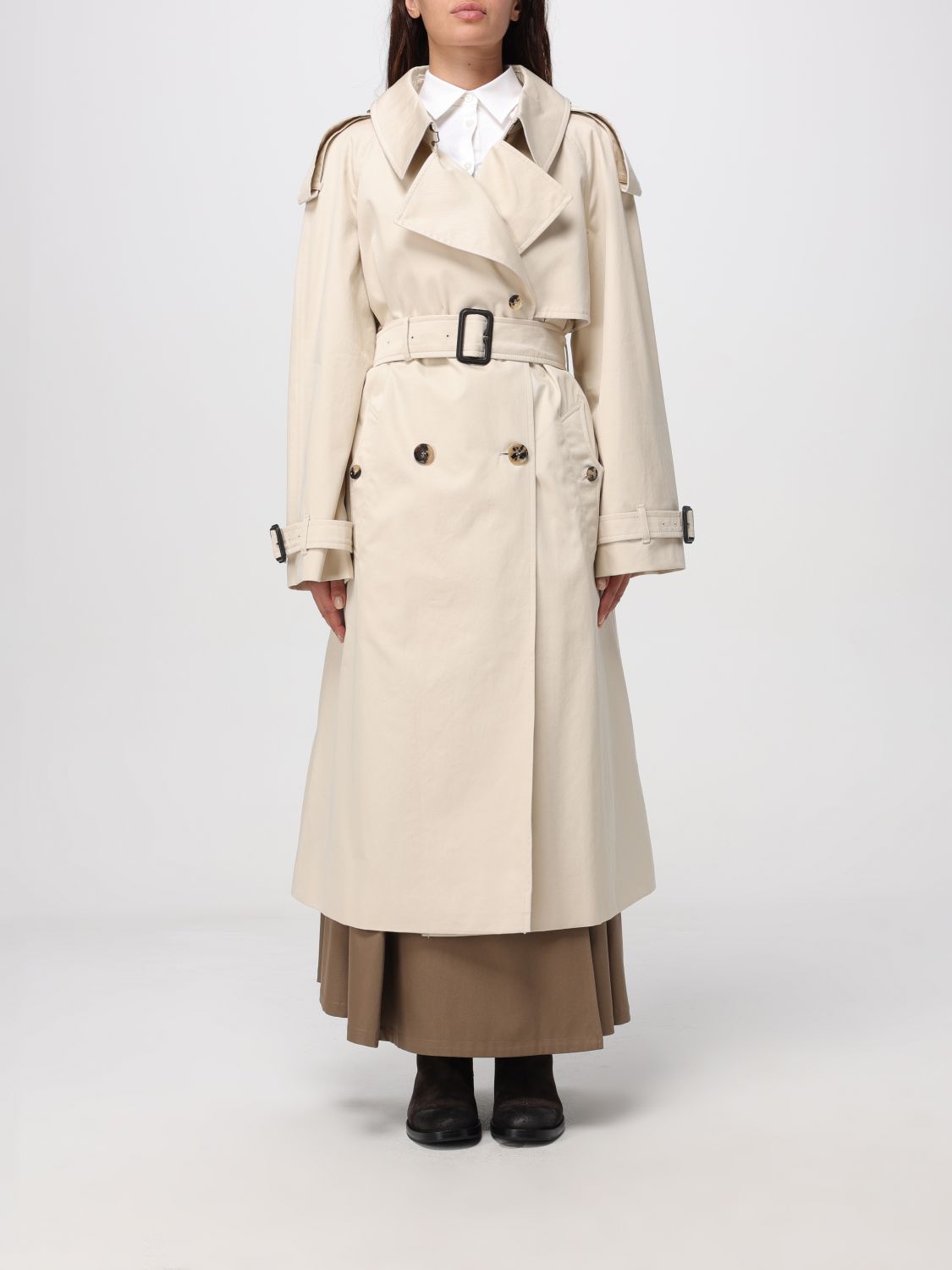 Burberry Coat Woman Beige