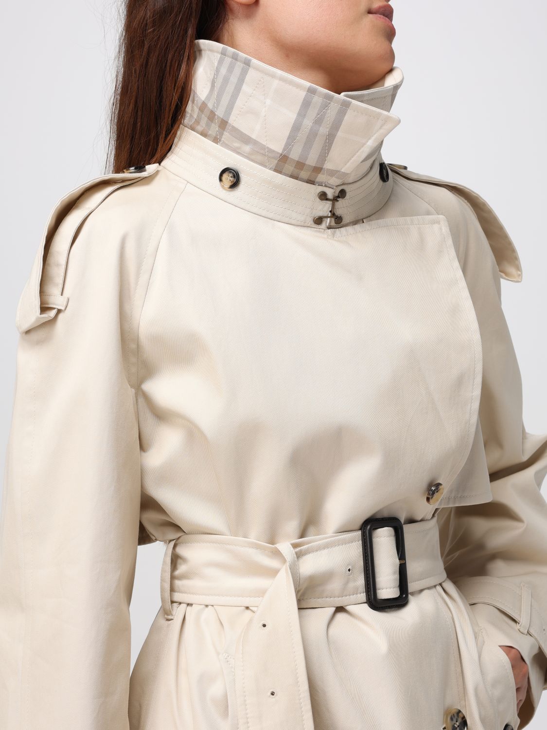 Burberry Coat Woman Beige