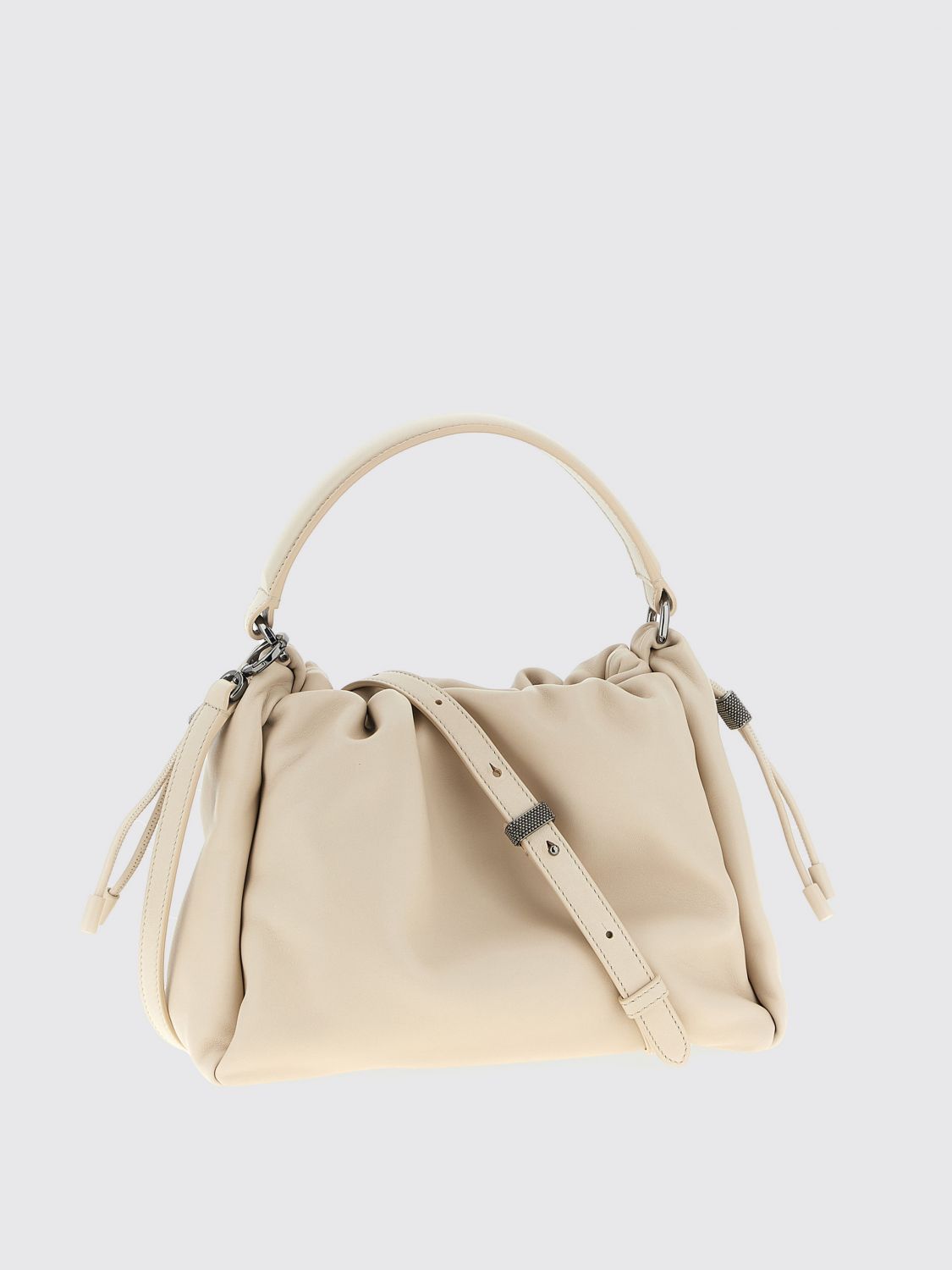 Brunello Cucinelli Shoulder Bag Woman Beige