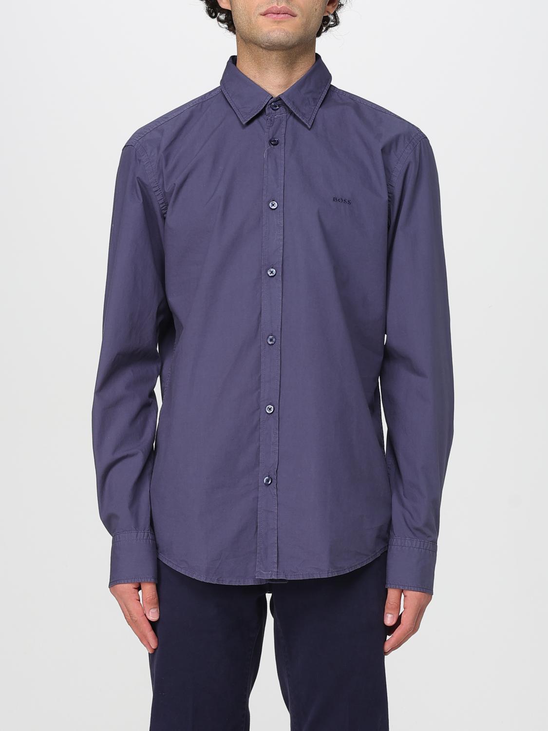 Boss Shirt Men Blue