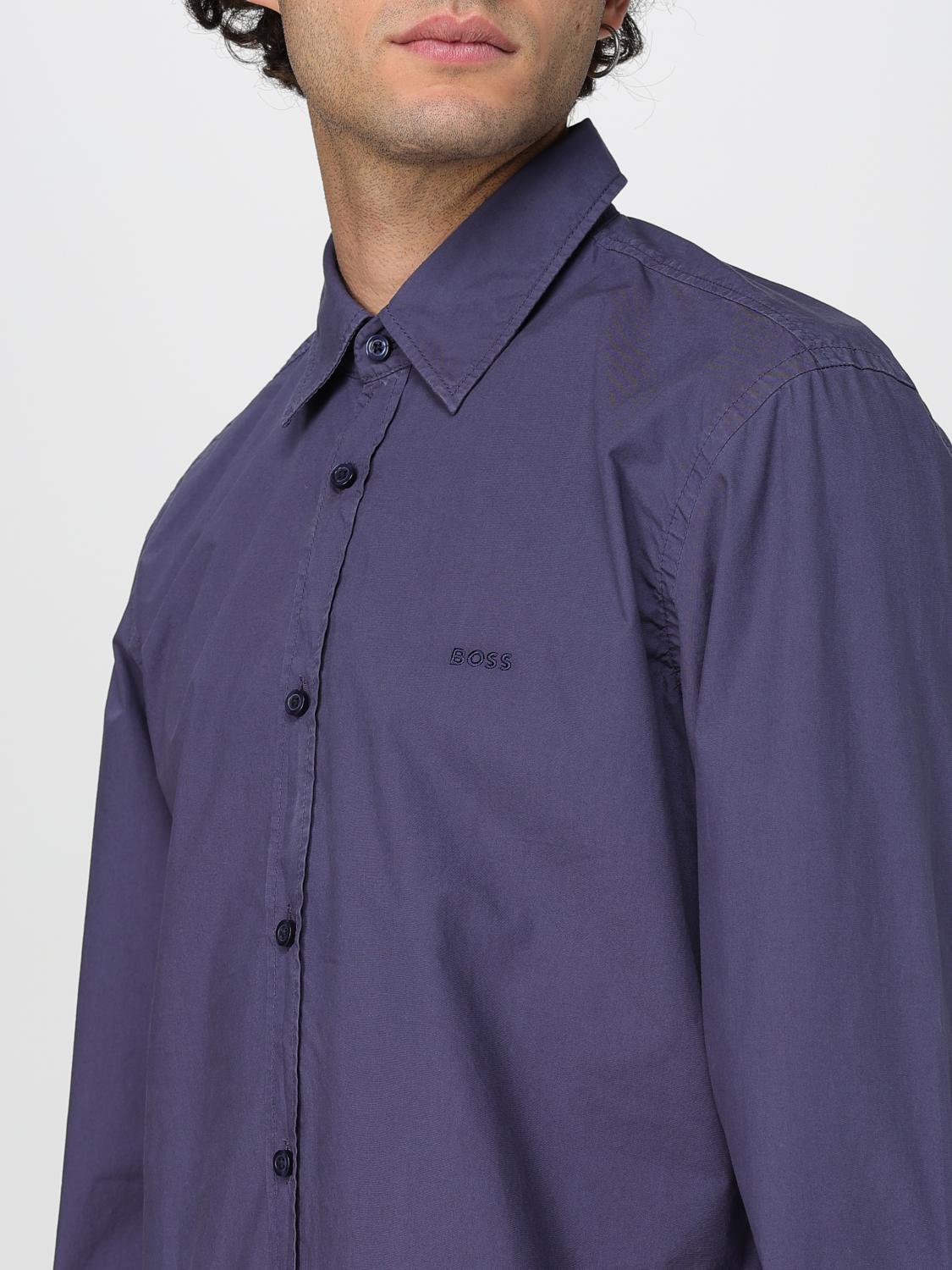 Boss Shirt Men Blue