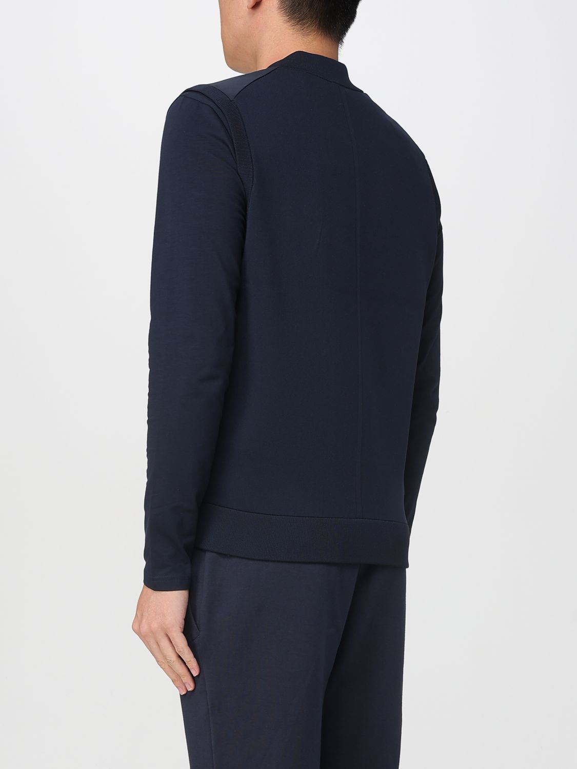 Boss Suit Vest Men Blue