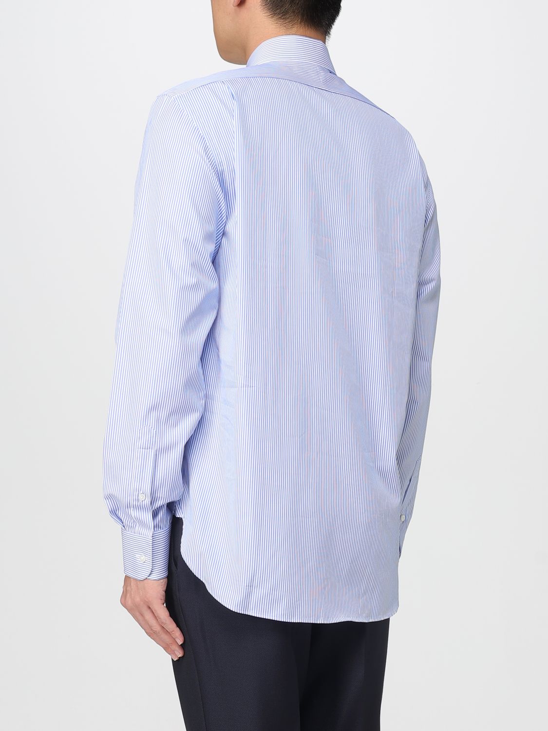 Boss Shirt Men Gnawed Blue