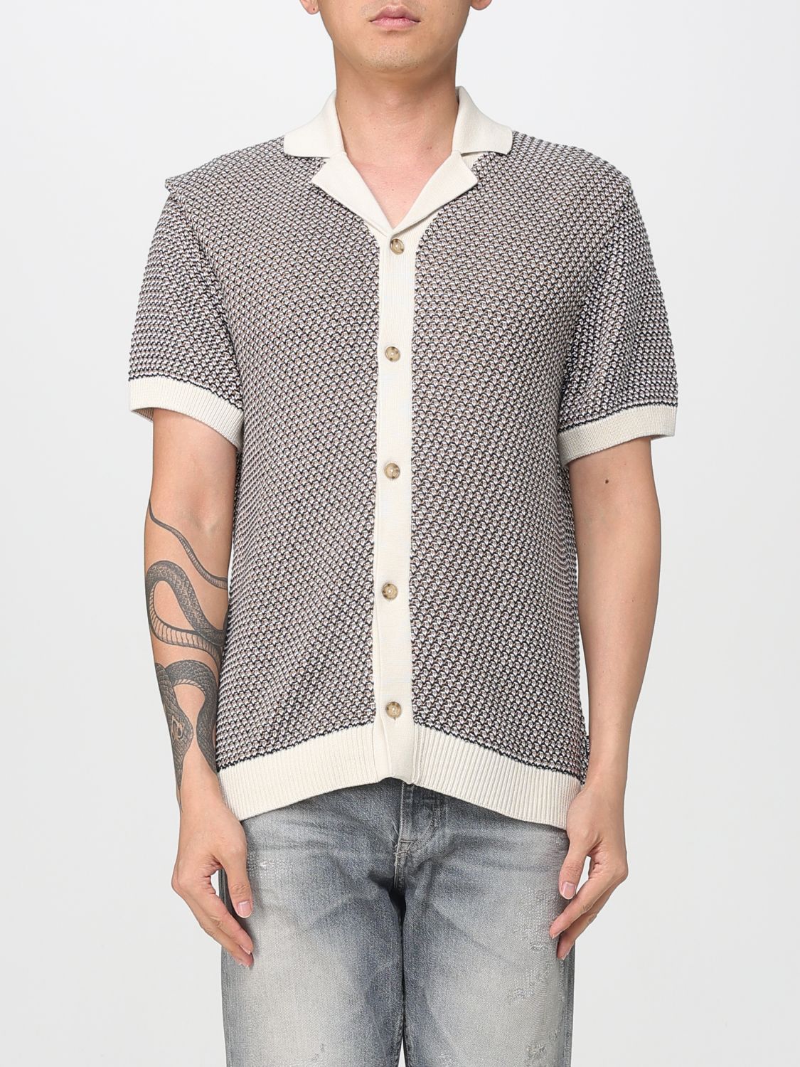 Boss Polo Shirt Men Yellow Cream