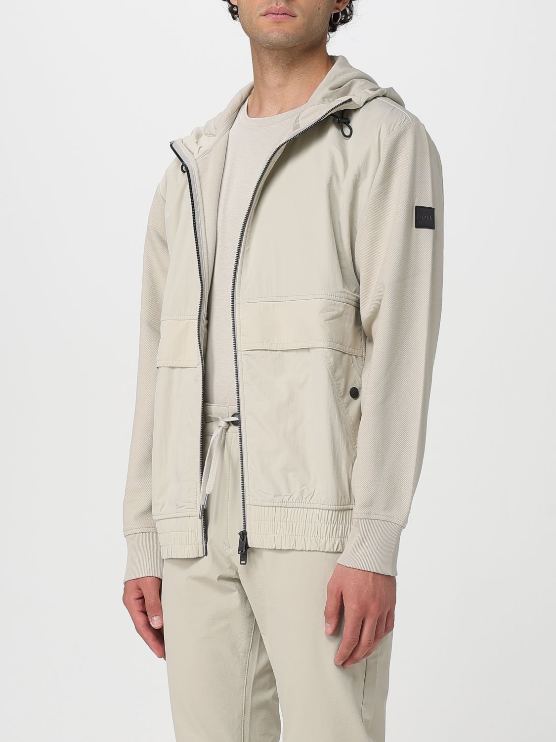 Boss Jacket Men Beige
