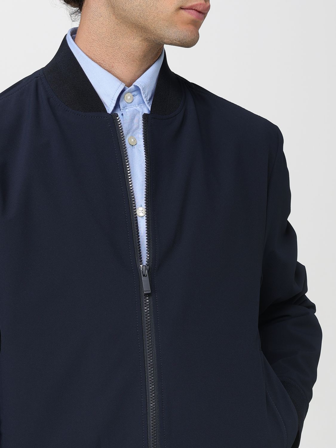 Boss Jacket Men Blue