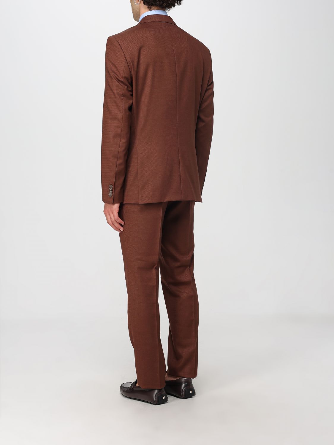 Boss Suit Men Brown