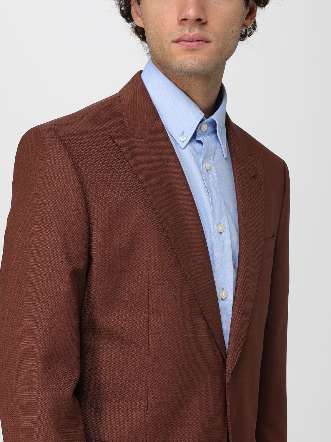 Boss Suit Men Brown