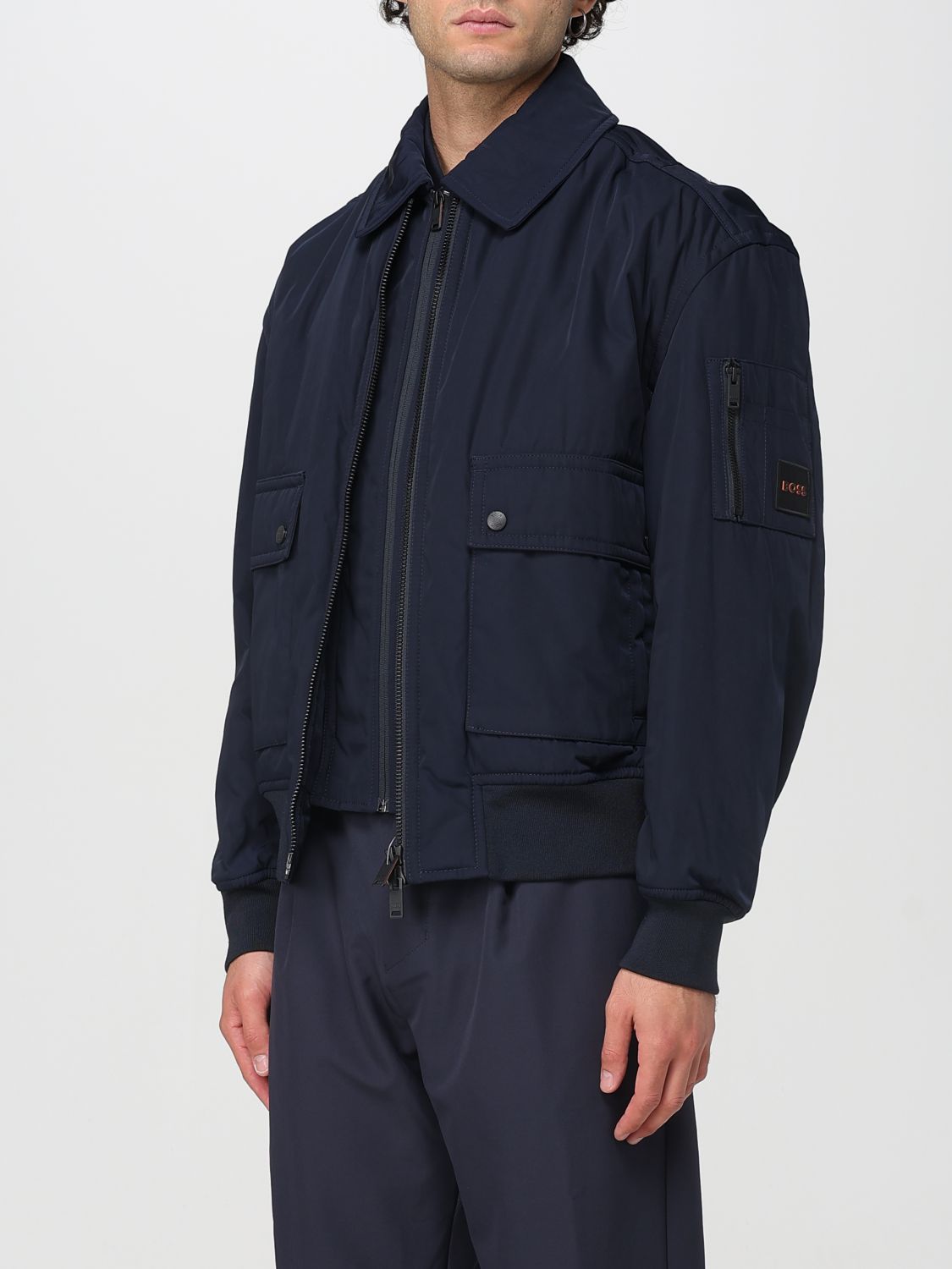 Boss Jacket Men Blue