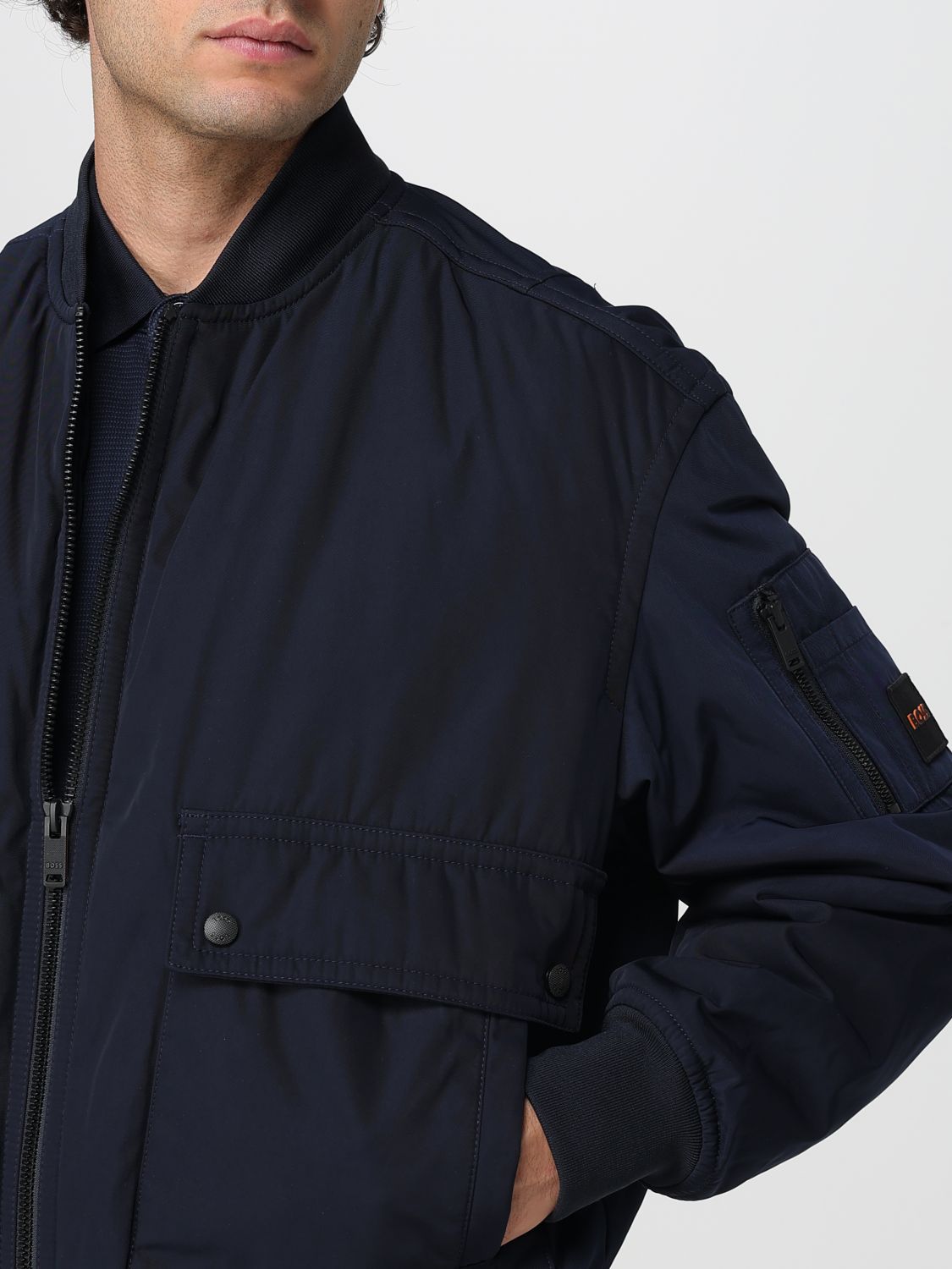 Boss Jacket Men Blue