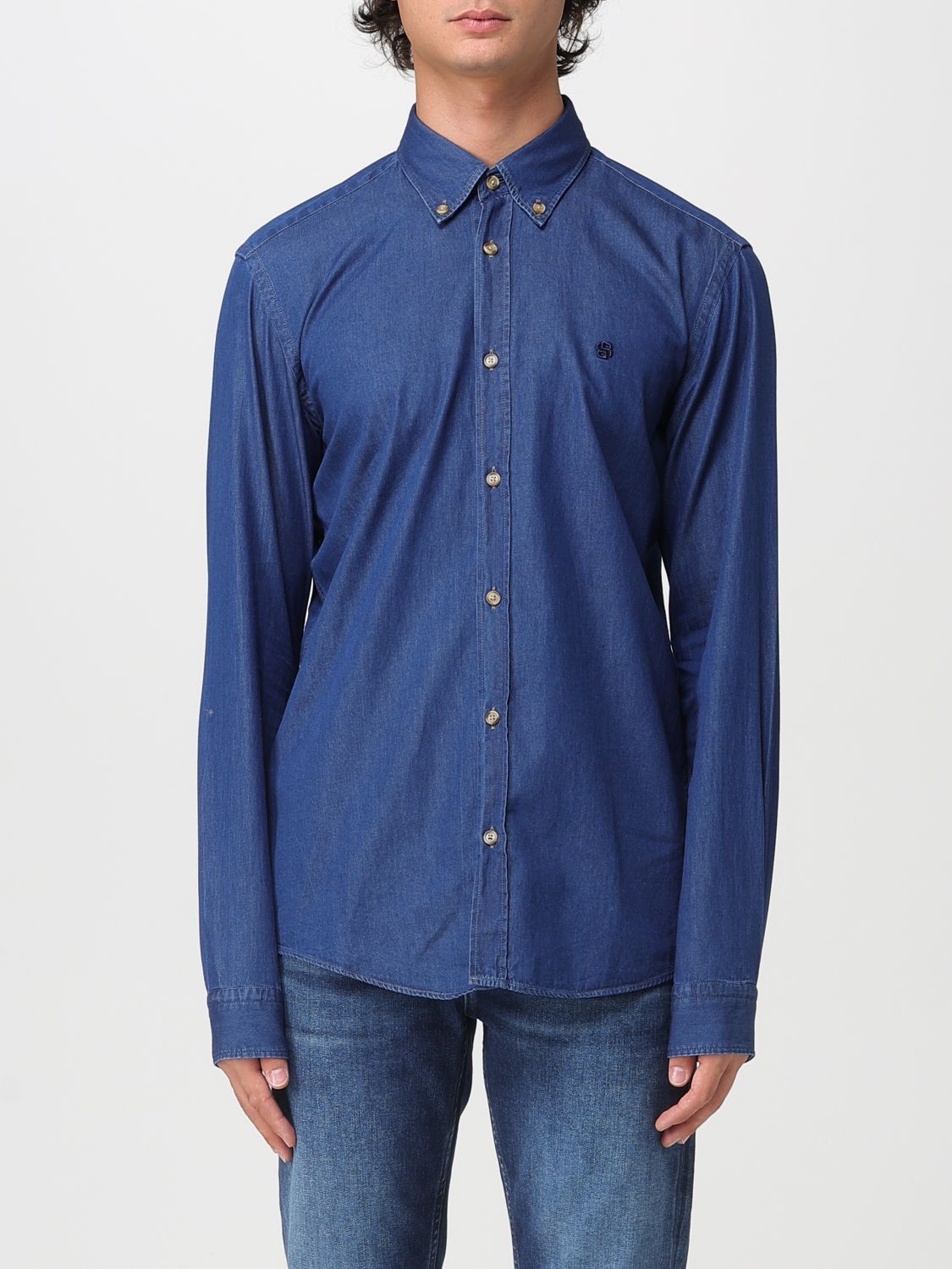 Boss Shirt Men Blue
