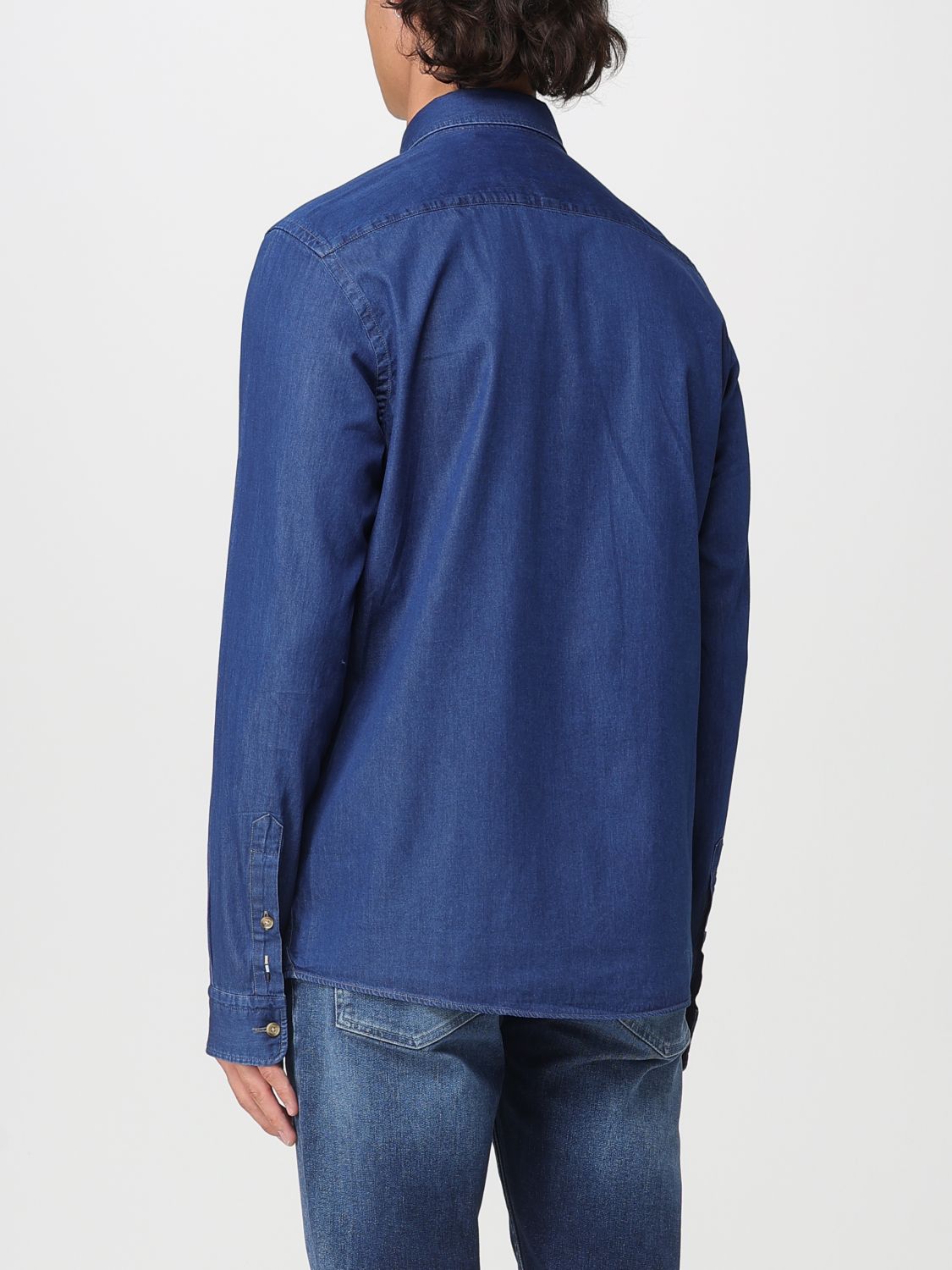Boss Shirt Men Blue