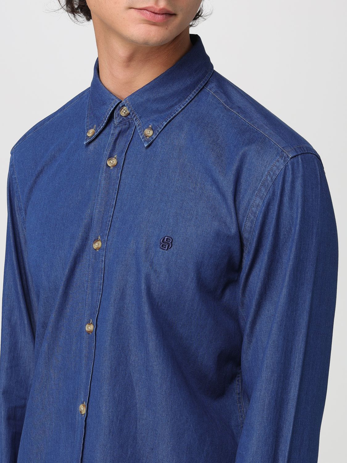Boss Shirt Men Blue