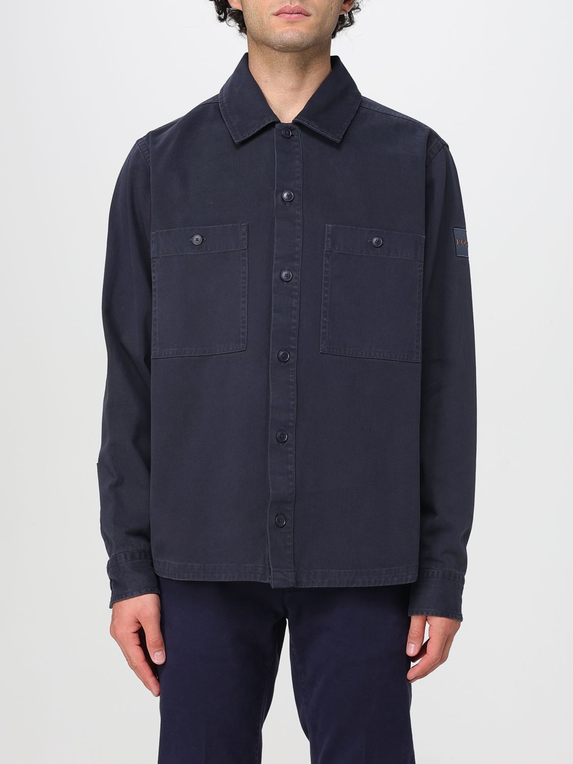 Boss Shirt Men Blue