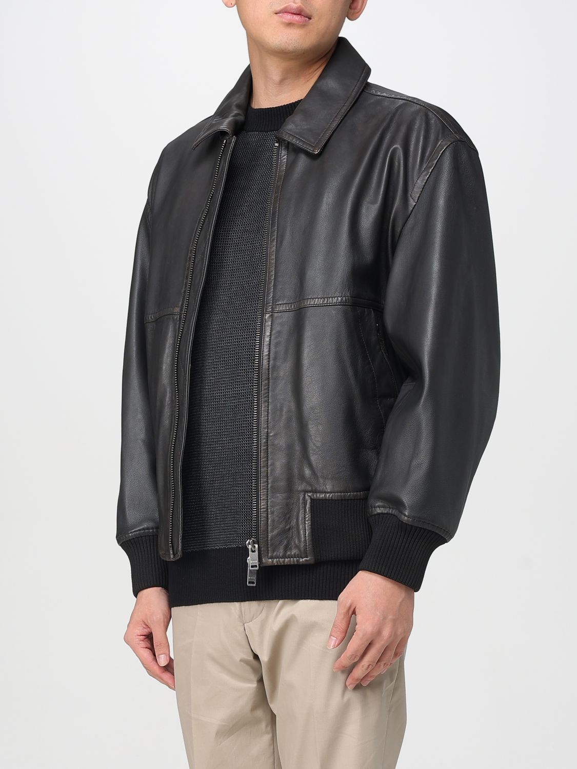 Boss Jacket Men Brown
