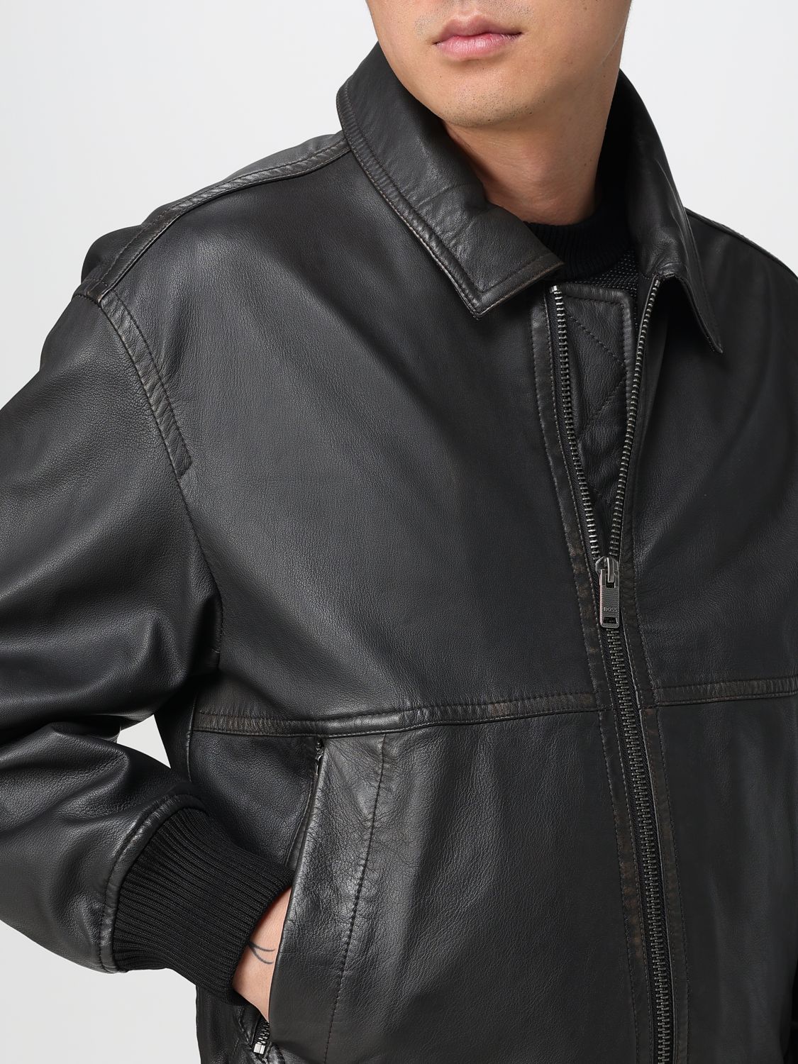 Boss Jacket Men Brown