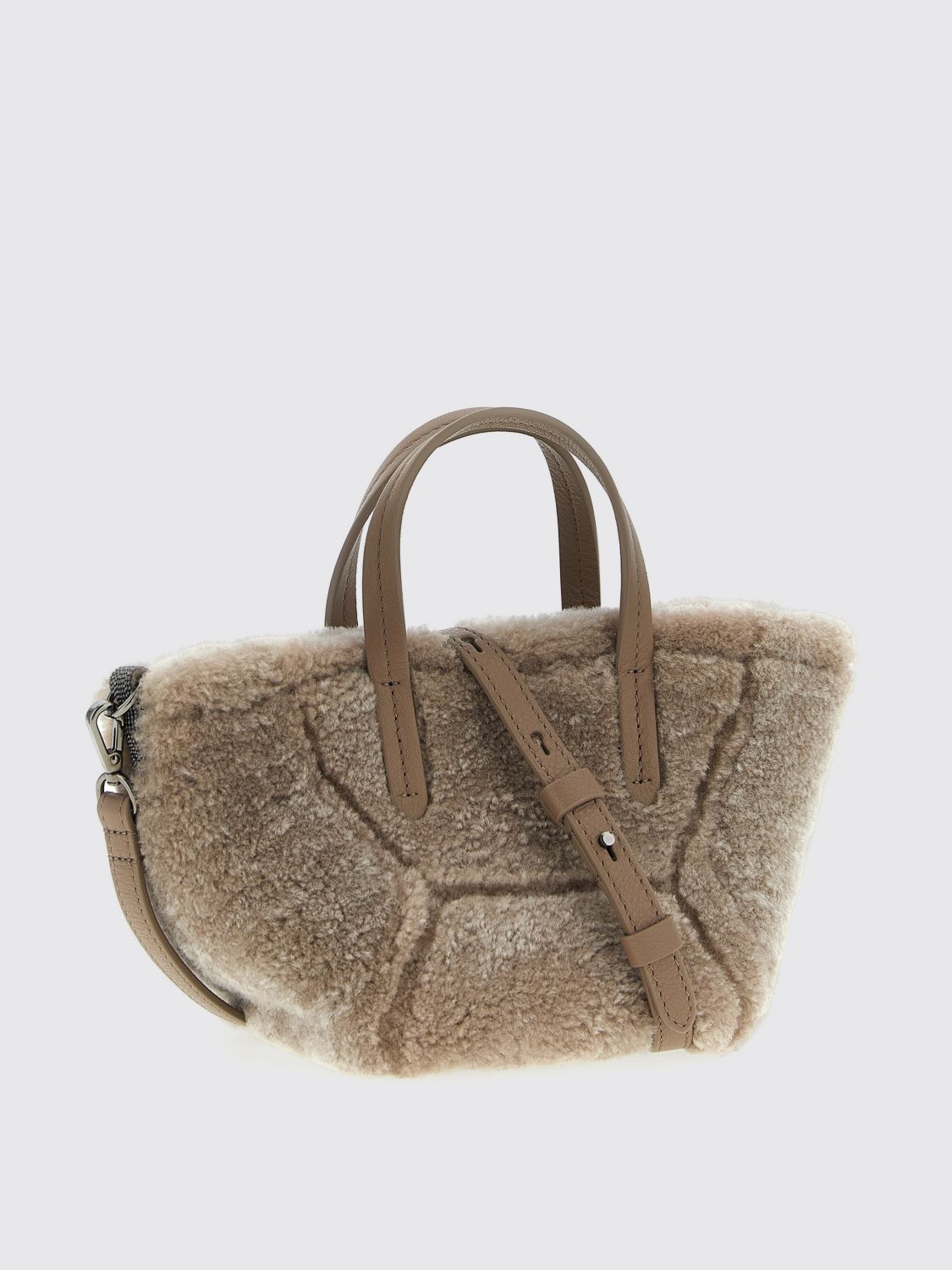 Brunello Cucinelli Shoulder Bag Woman Grey