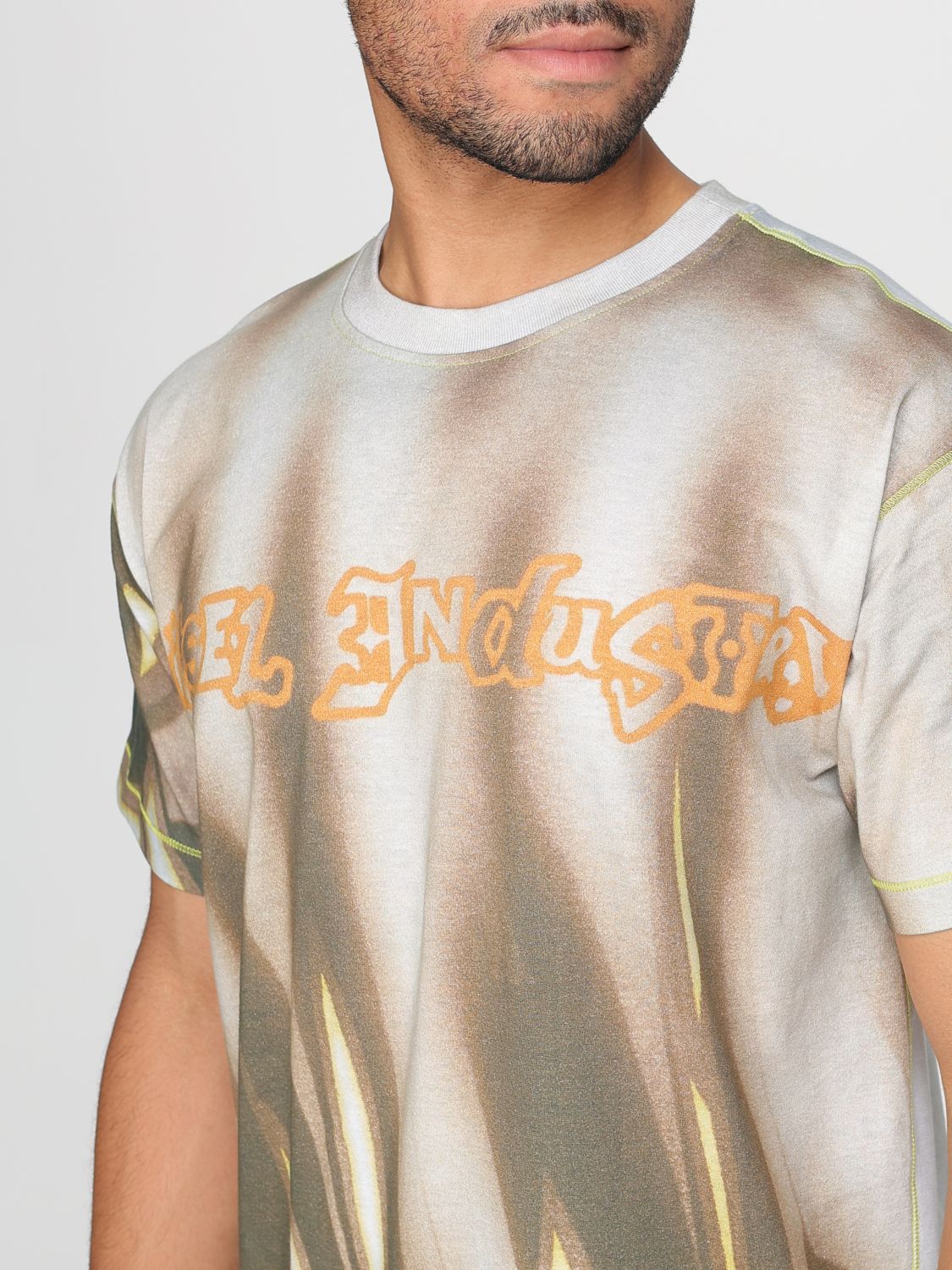Diesel T Shirt Men Beige