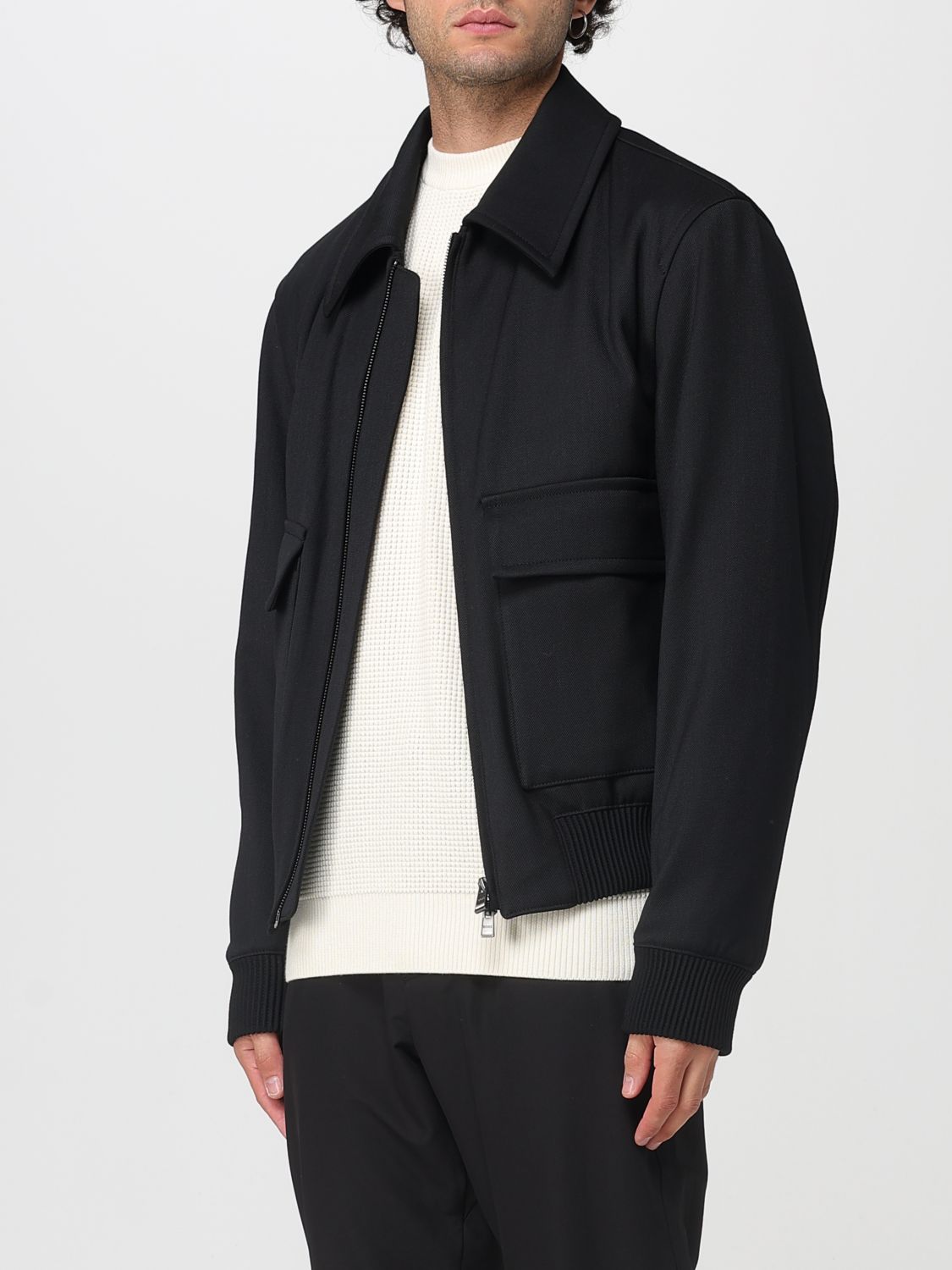 Boss Coat Men Black
