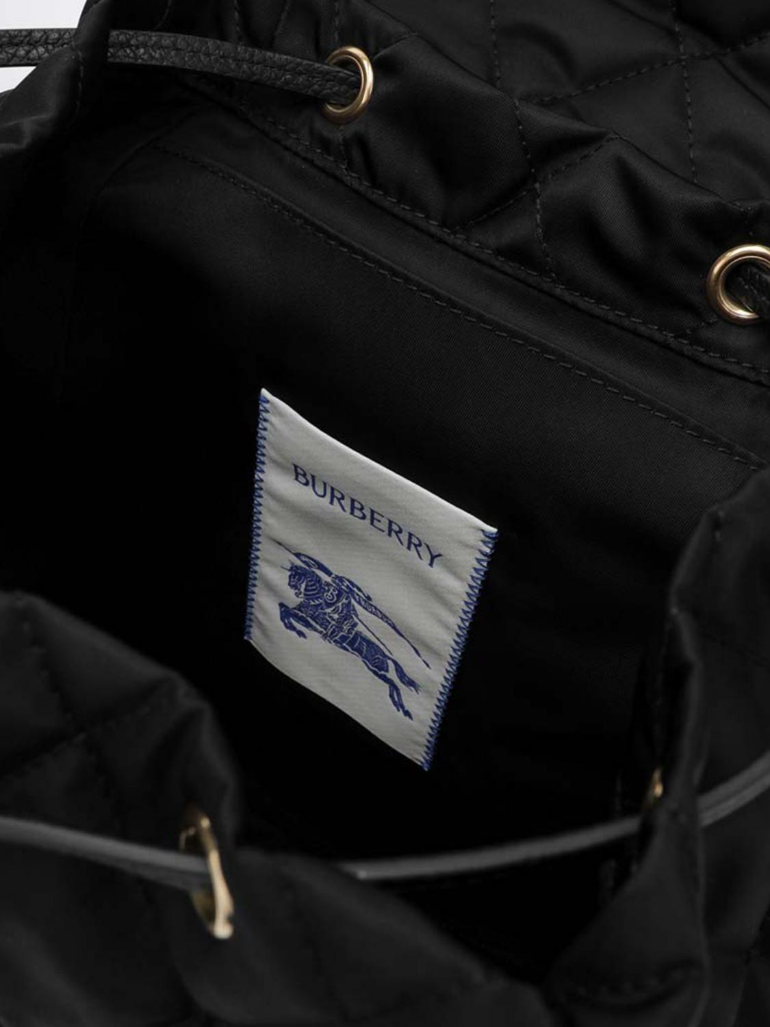 Burberry Backpack Woman Black