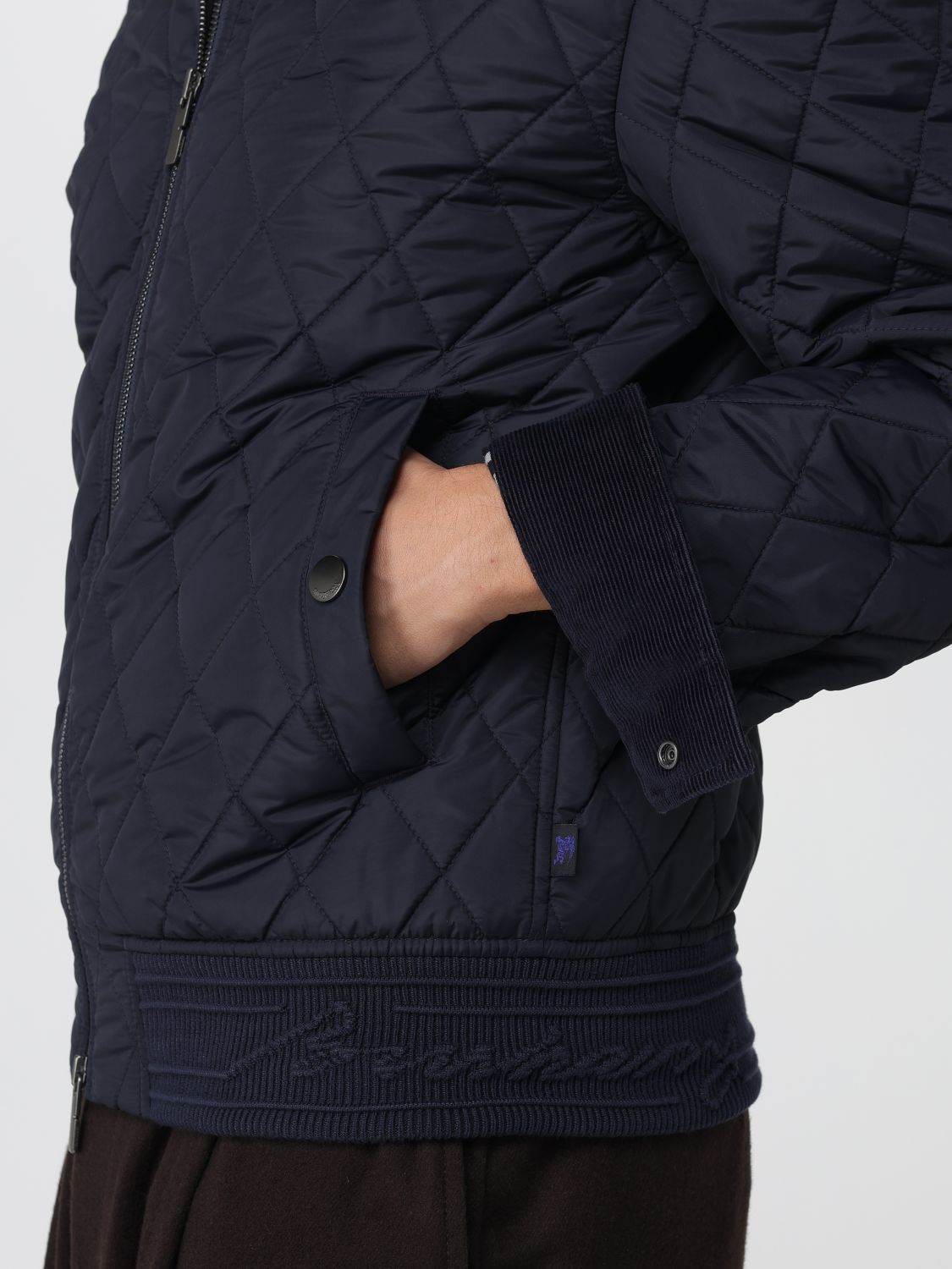 Burberry Coat Men Blue