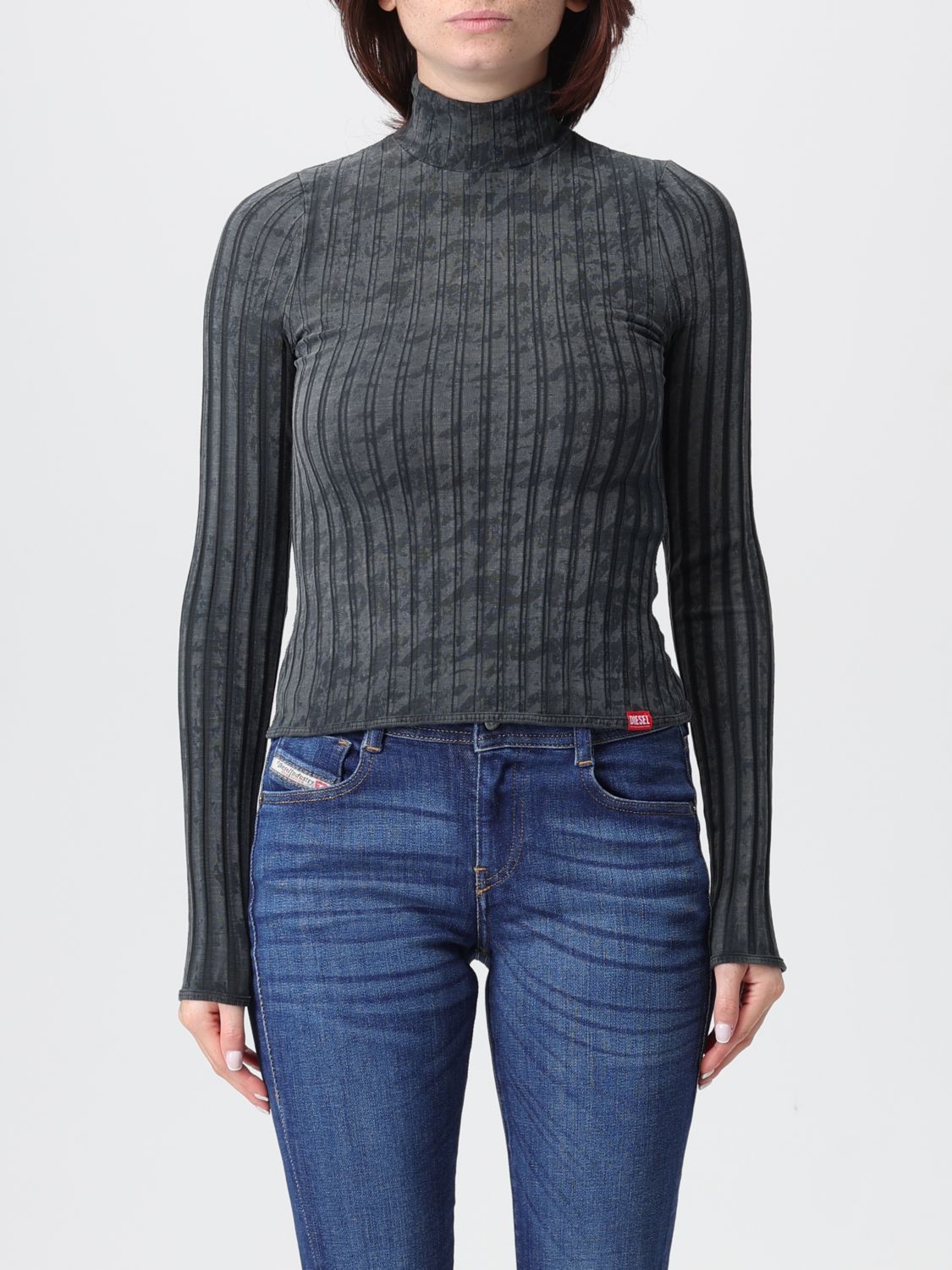 Diesel T Shirt Woman Grey