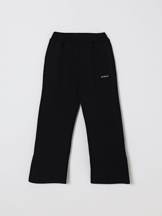 Off White Kids Pants Kids Black