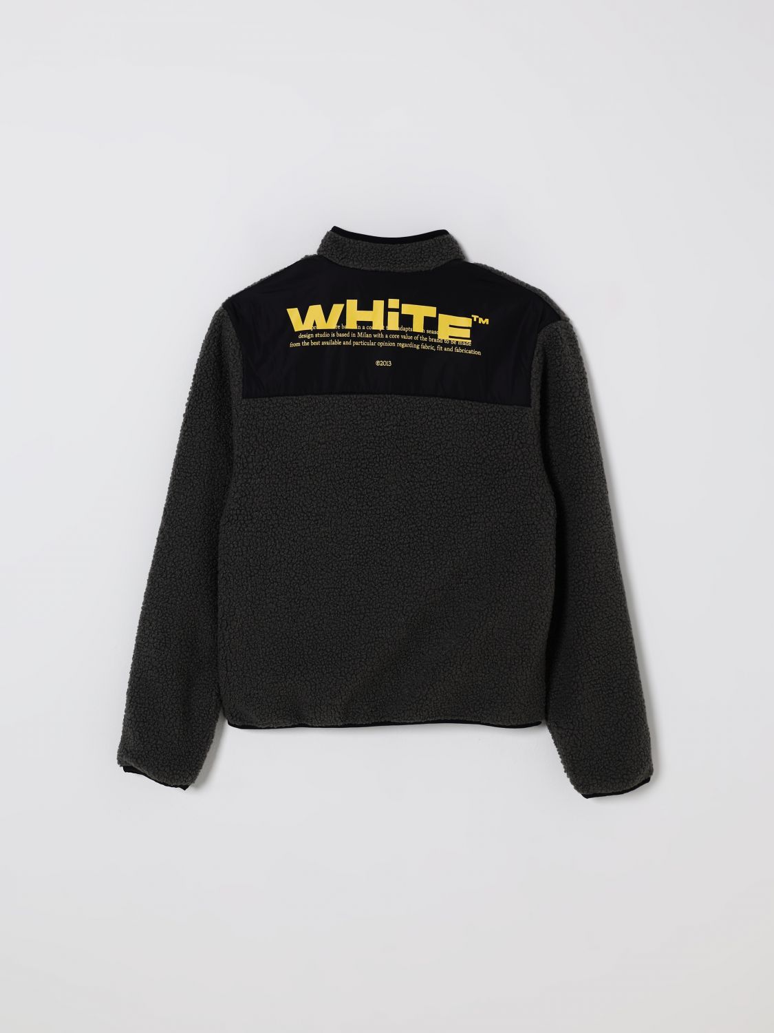 Off White Kids Coat Kids Grey