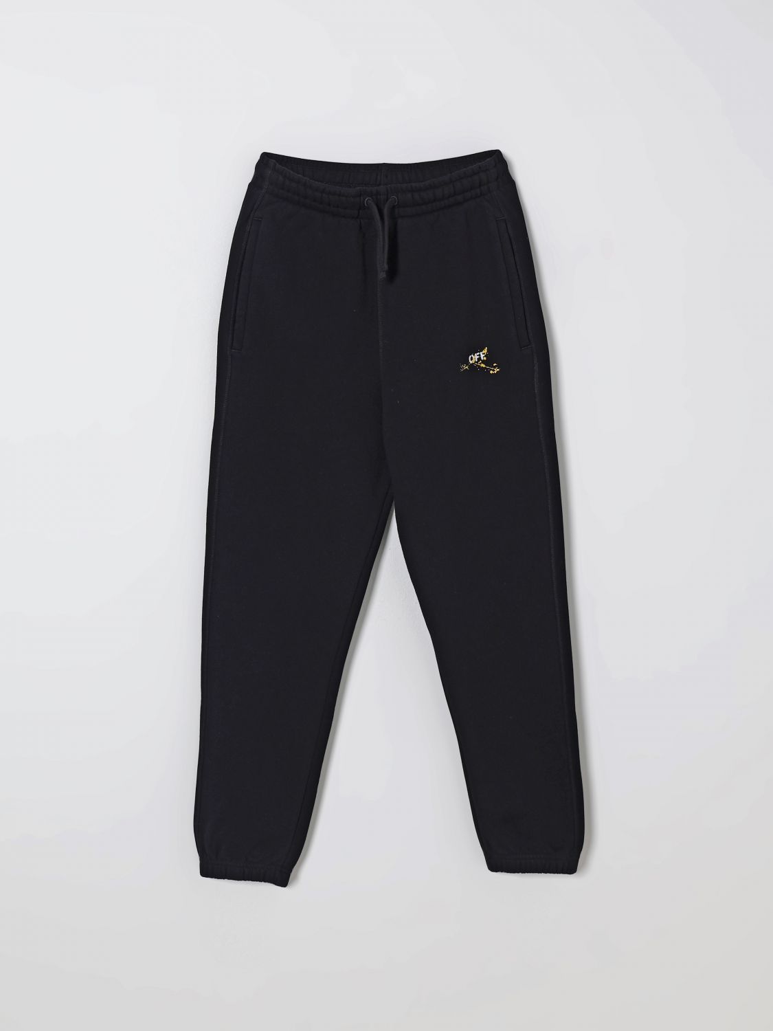 Off White Kids Pants Kids Black