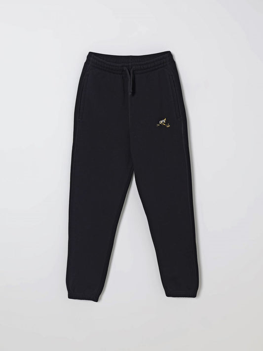 Off White Kids Pants Kids Black