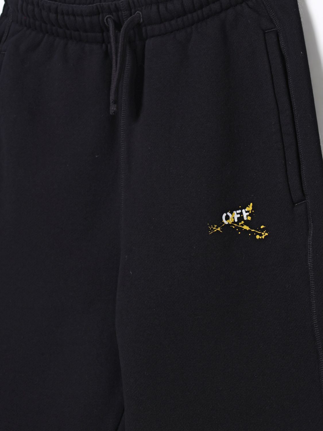Off White Kids Pants Kids Black