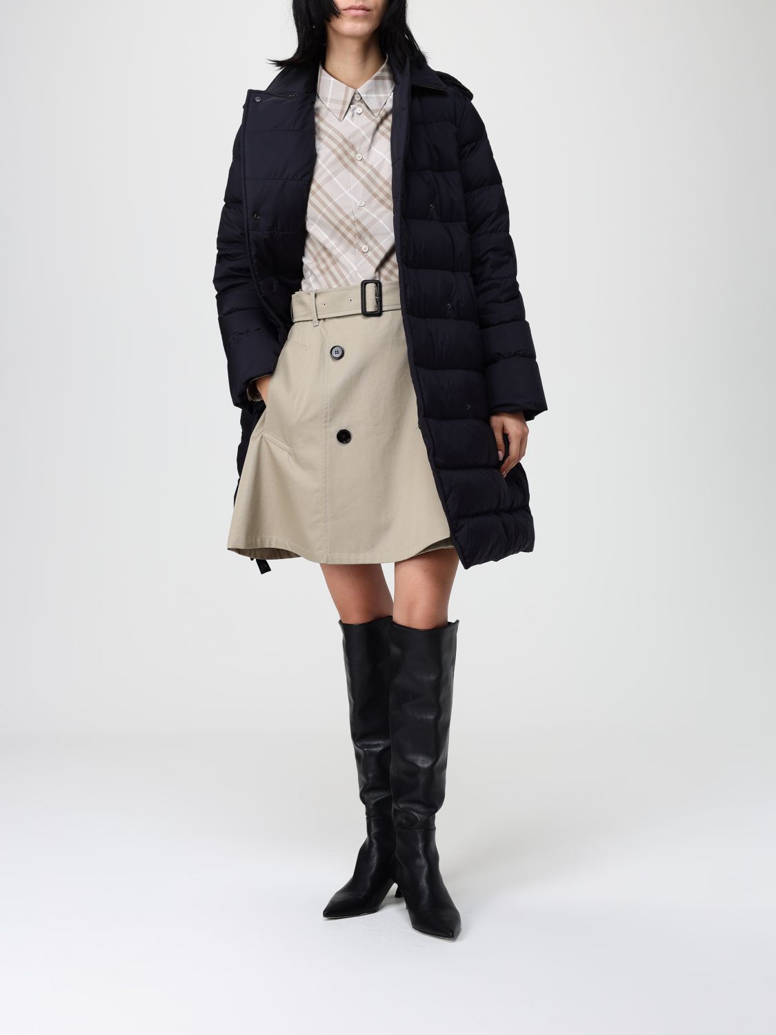 Burberry Coat Woman Black