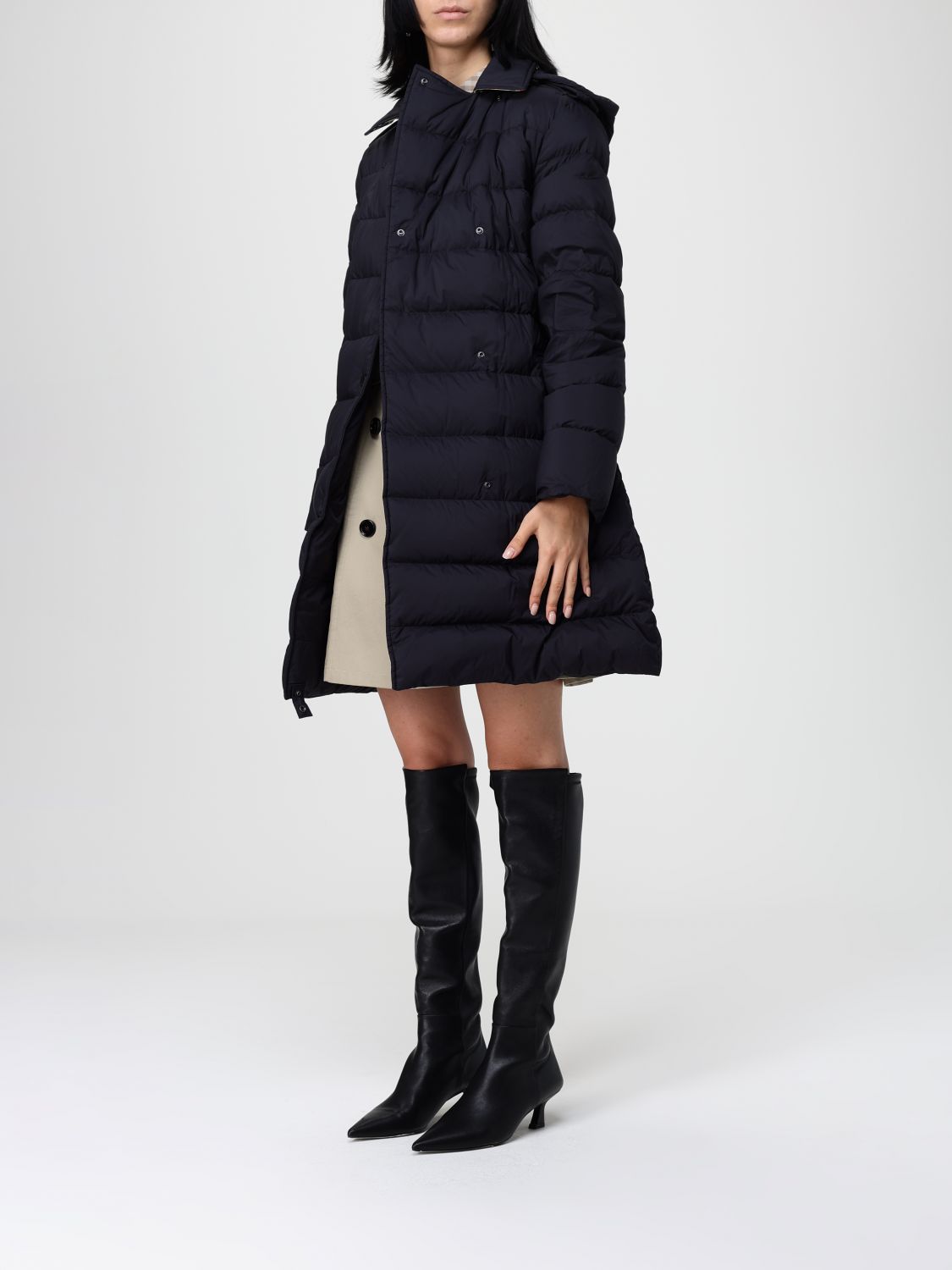 Burberry Coat Woman Black