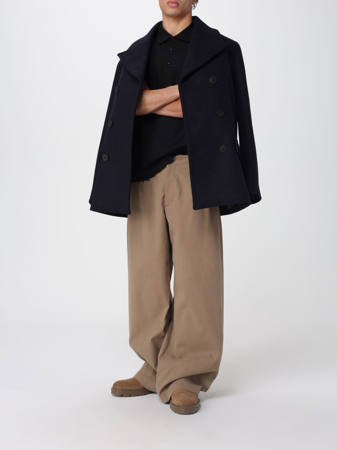 Burberry Coat Men Blue