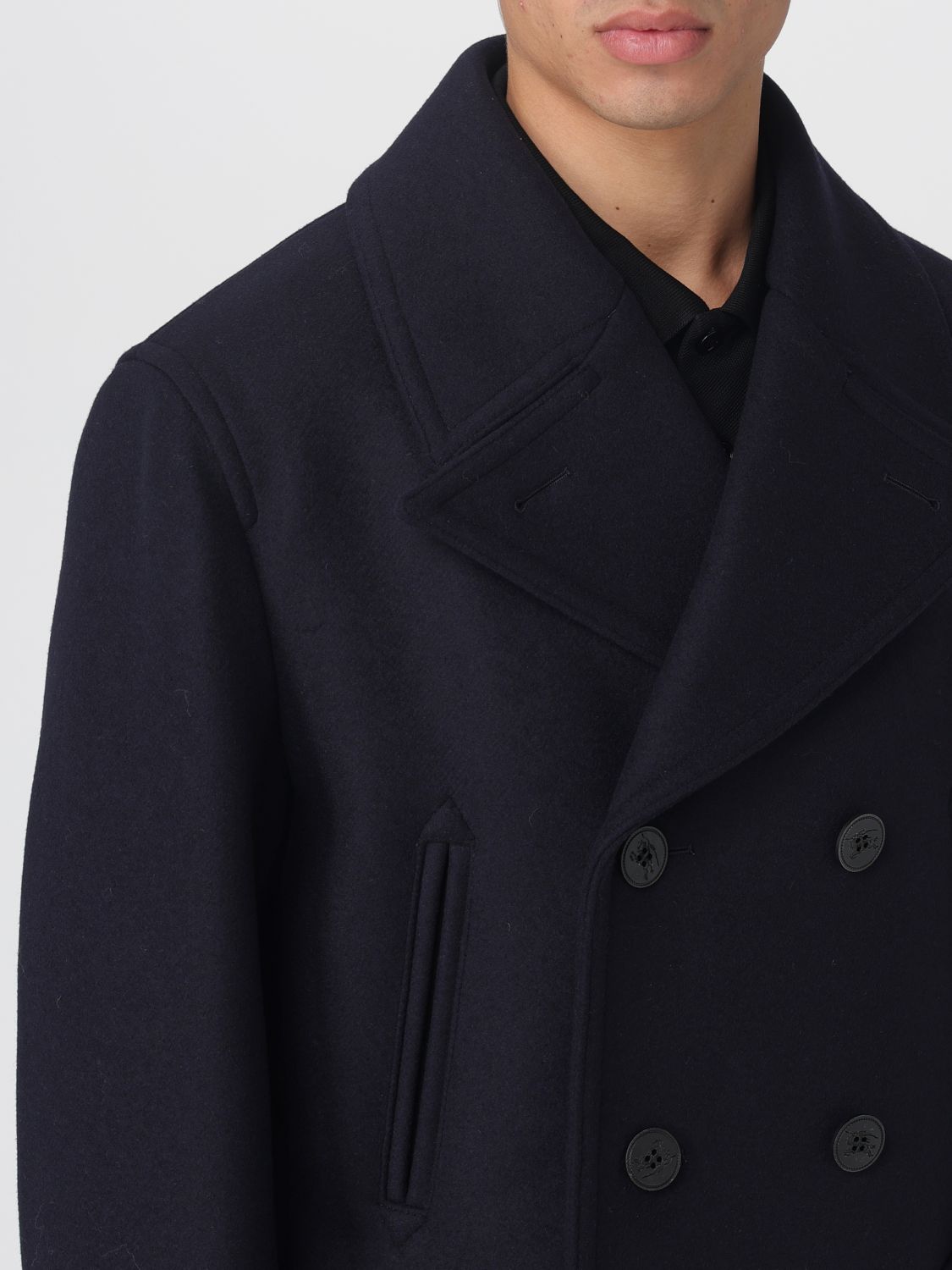 Burberry Coat Men Blue