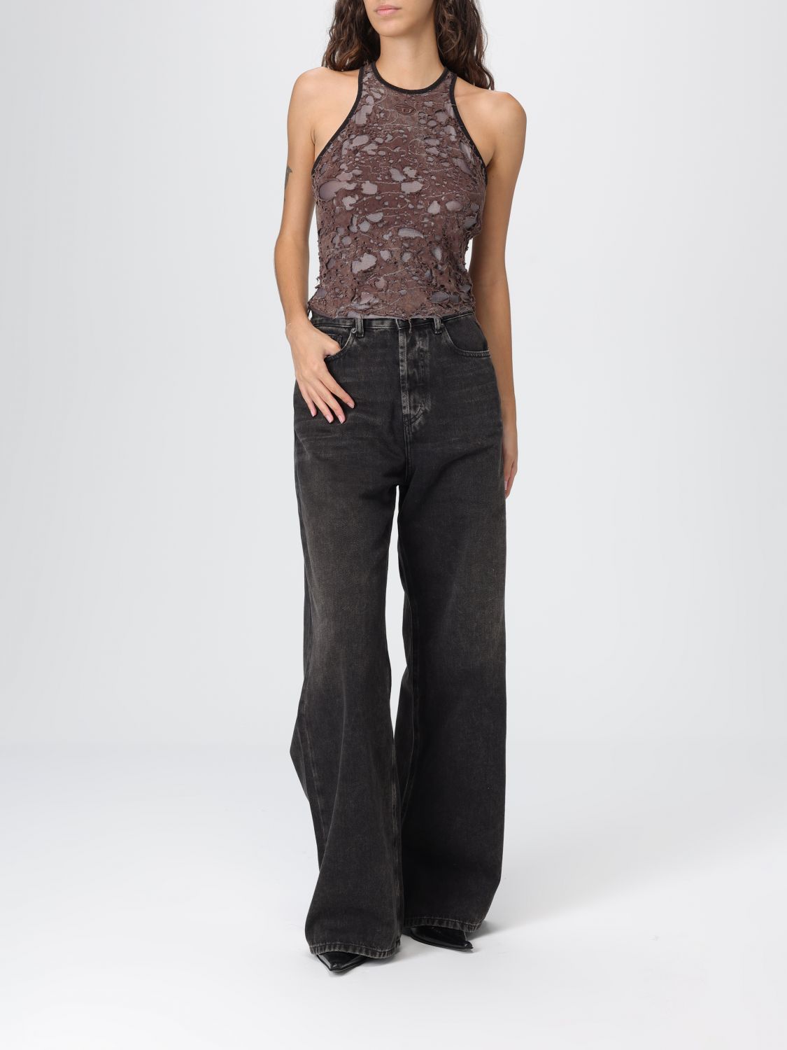 Diesel Top Woman Brown