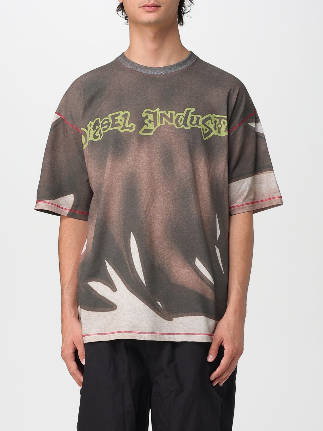 Diesel T Shirt Men Kaki
