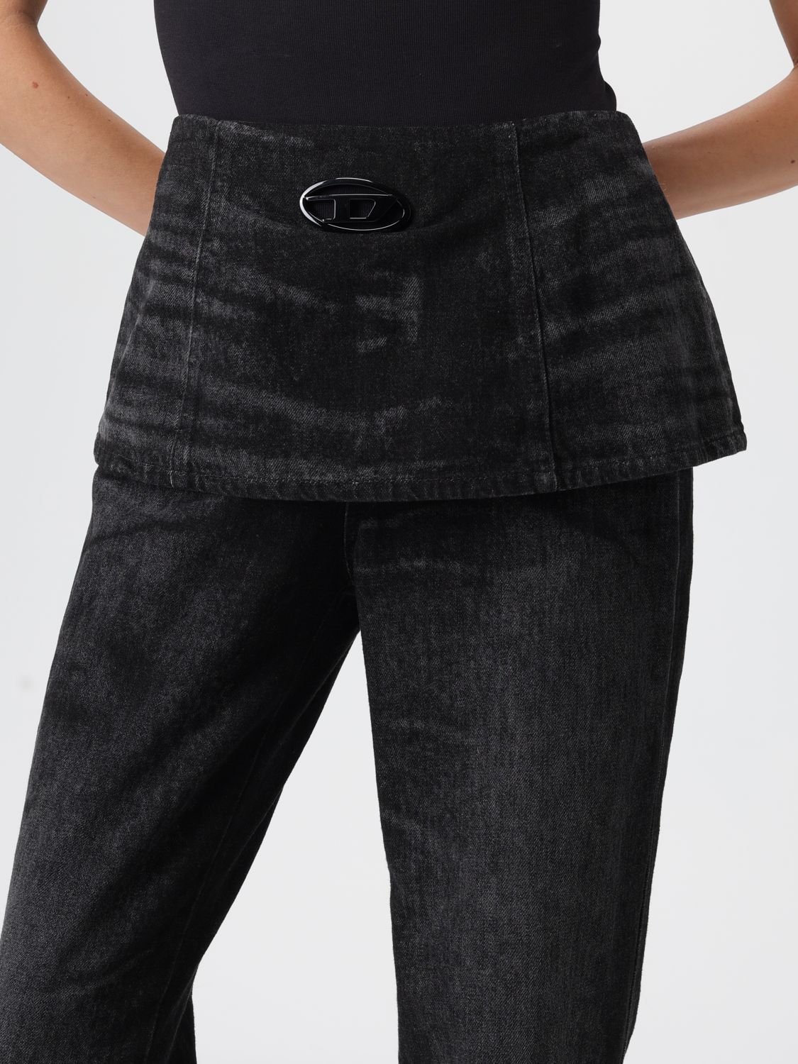 Diesel Pants Woman Black