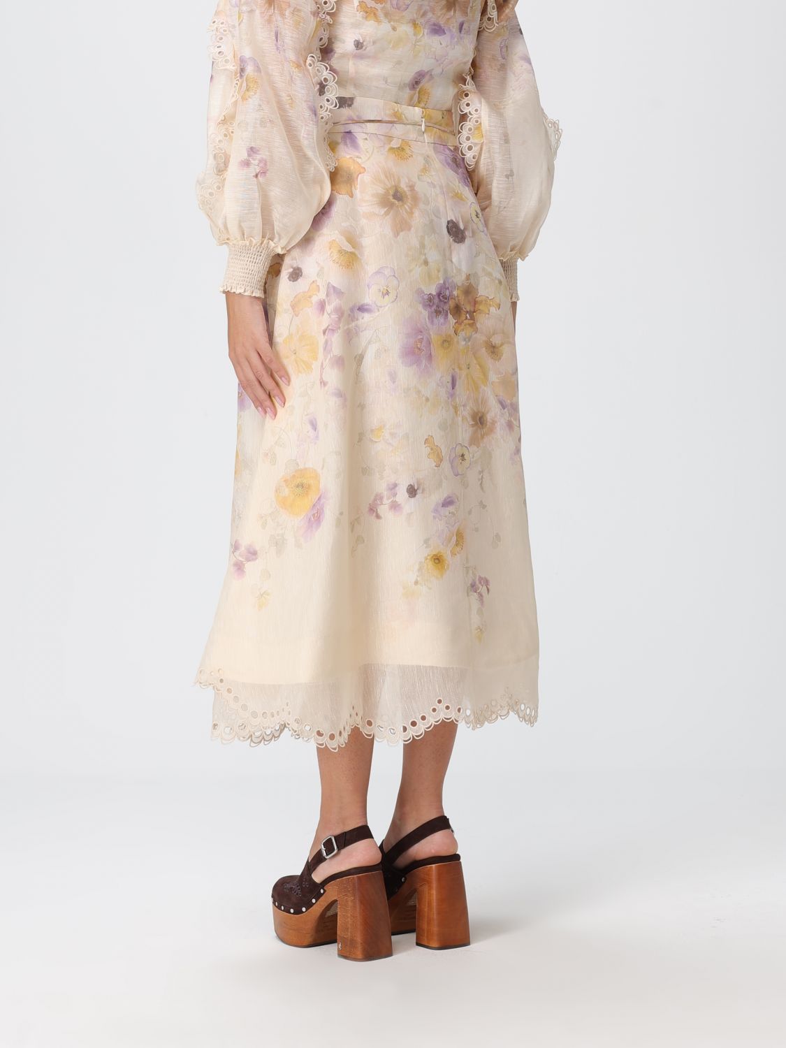 Zimmermann Skirt Woman Beige