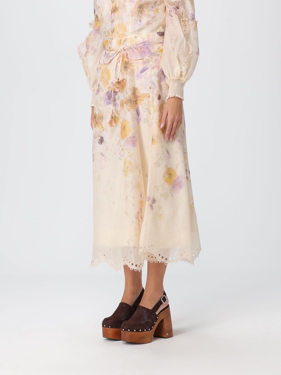 Zimmermann Skirt Woman Beige