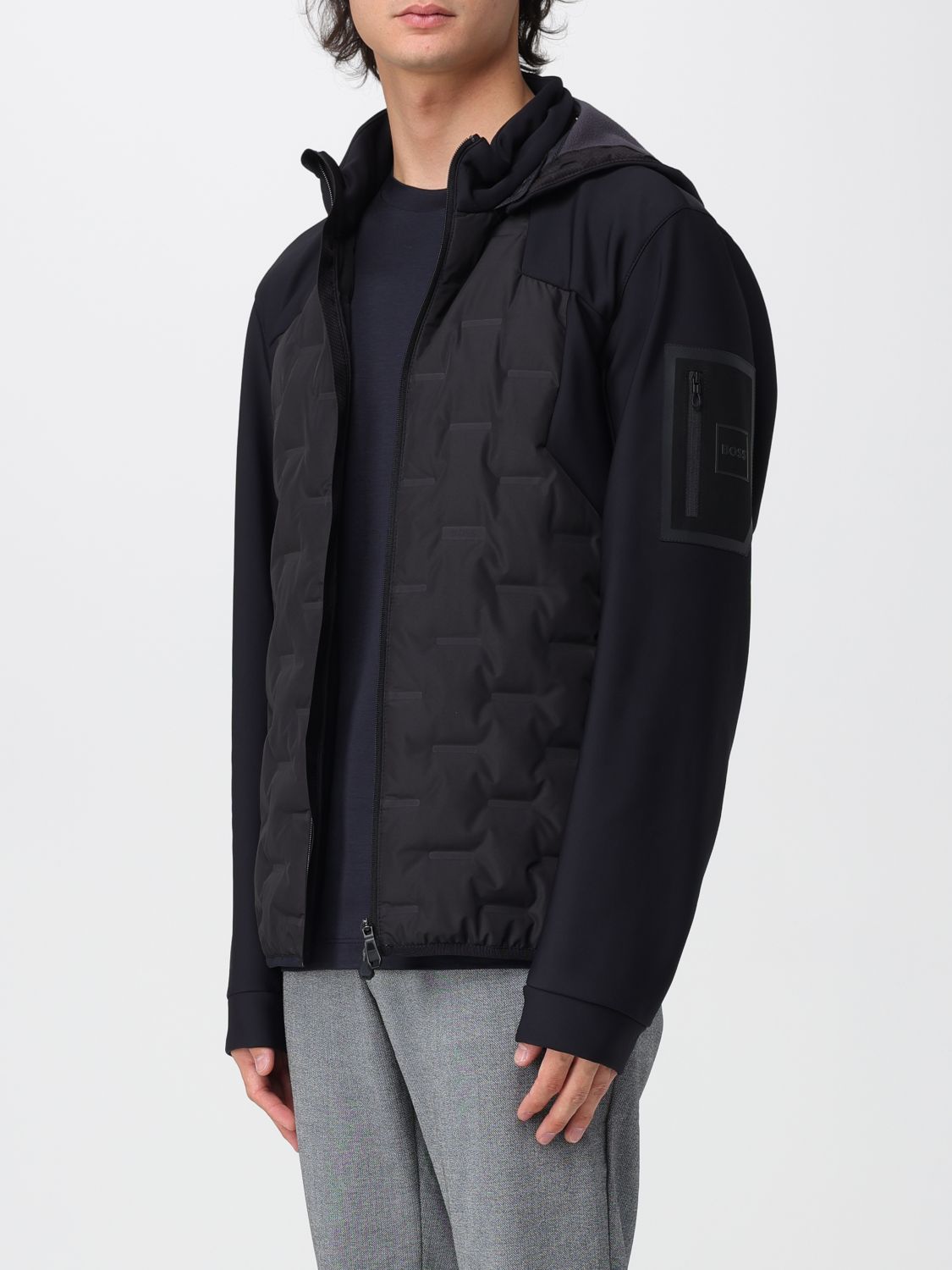 Boss Coat Men Black