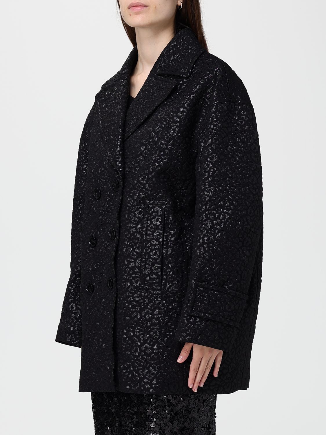 Pinko Coat Woman Black
